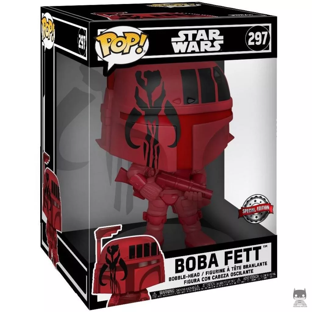 Figurine Funko POP Boba Fett (Rouge) (Supersized) avec boîte
