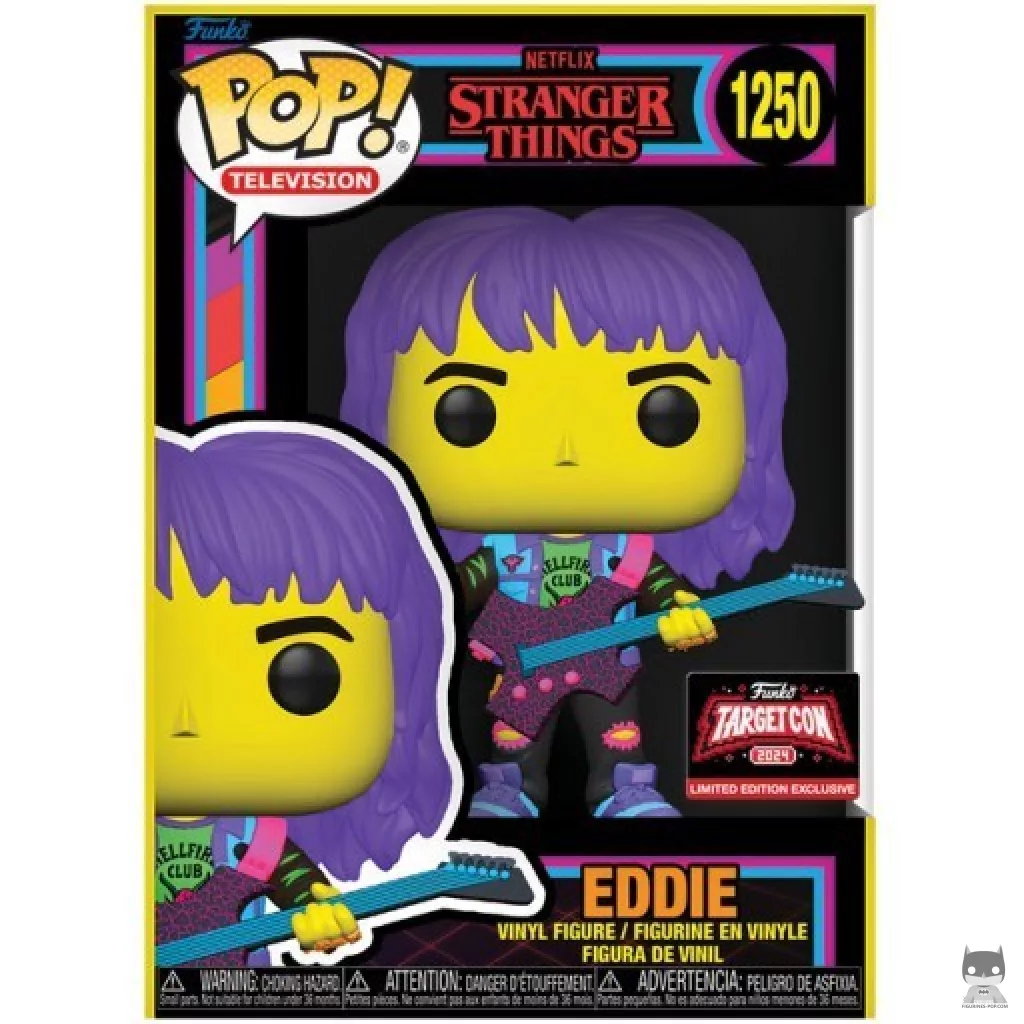 Figurine Funko POP Eddie (Black Light) avec boîte