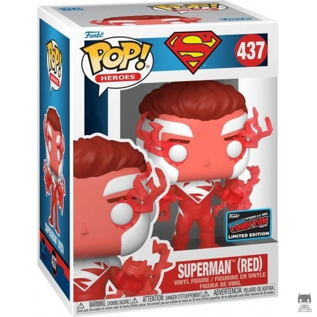 Figurine Funko POP Superman (Rouge) avec boîte