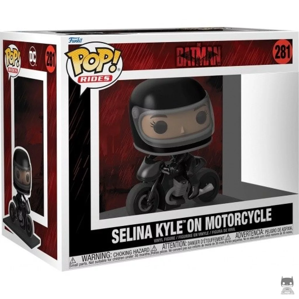 Figurine Funko POP Selina Kyle sur Moto avec boîte