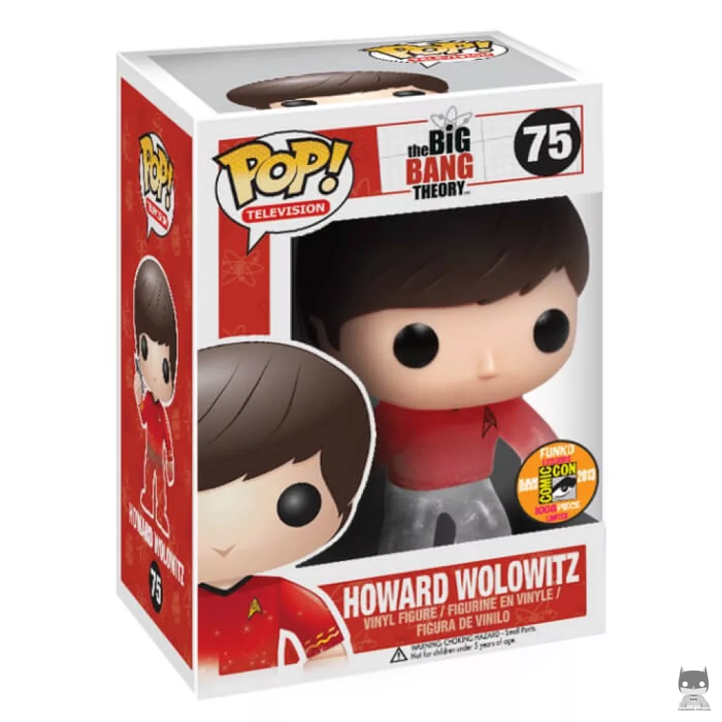 Figurine Funko POP Howard Wolowitz (Star Trek) (disparaissant) avec boîte