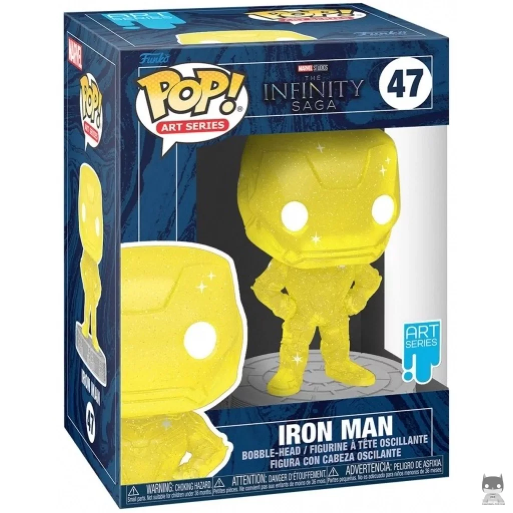 Figurine Funko POP Iron Man (Jaune) avec boîte
