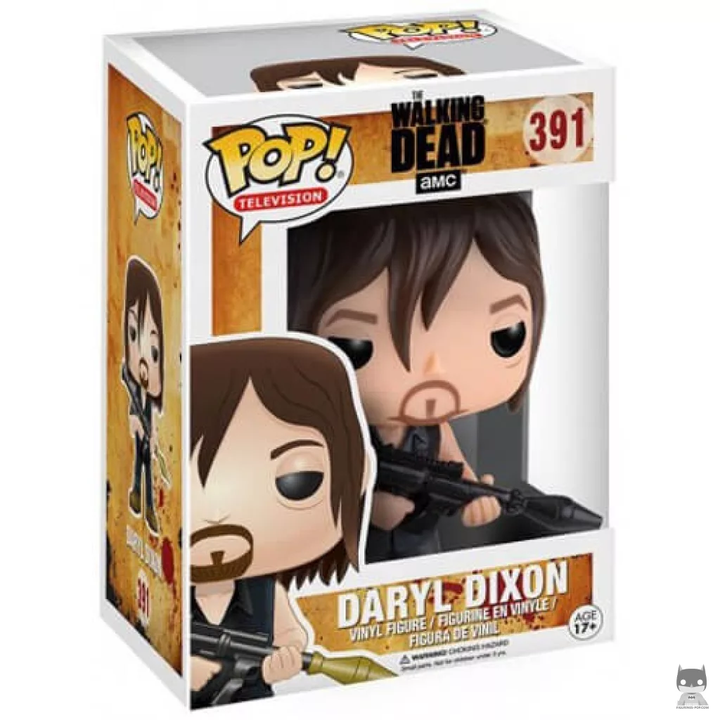 Figurine Funko POP Daryl Dixon avec lance roquettes avec boîte