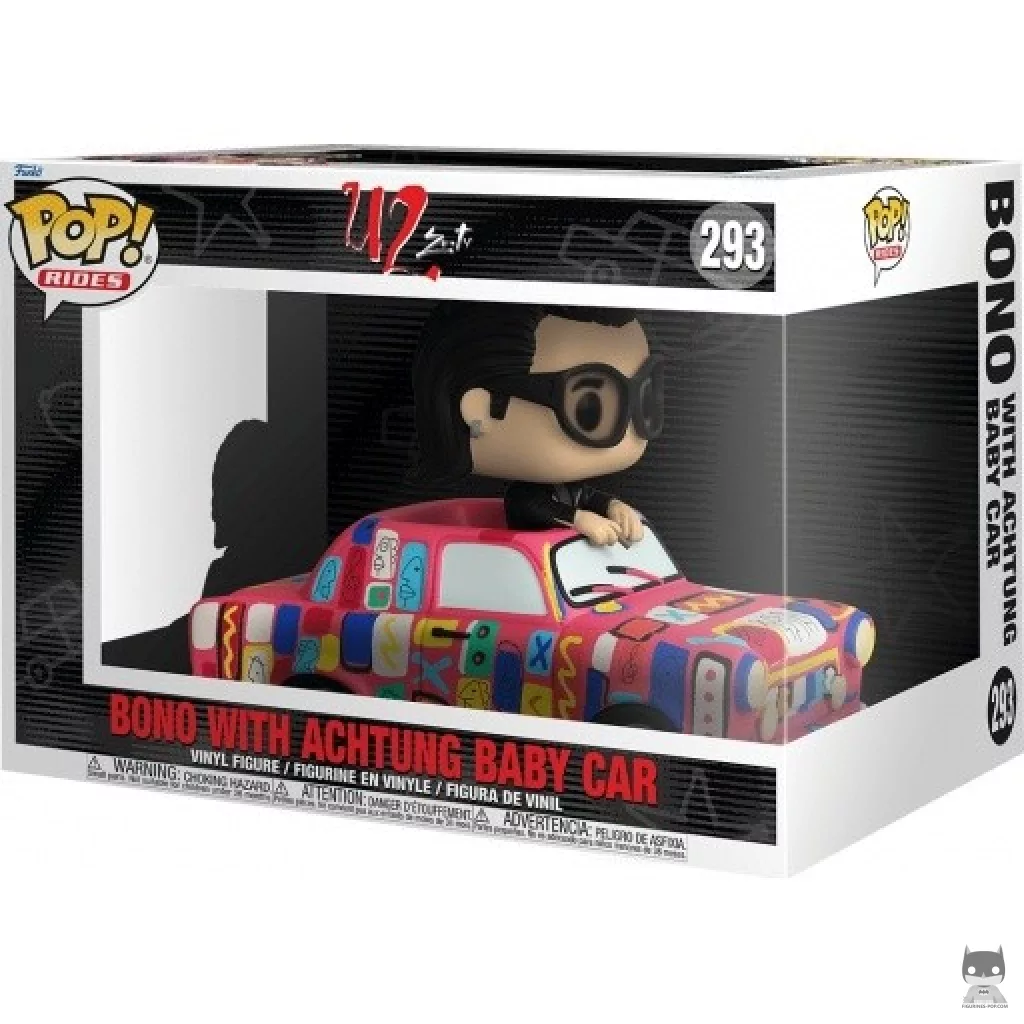 Figurine Funko POP Bono avec Voiture Achtung Baby avec boîte