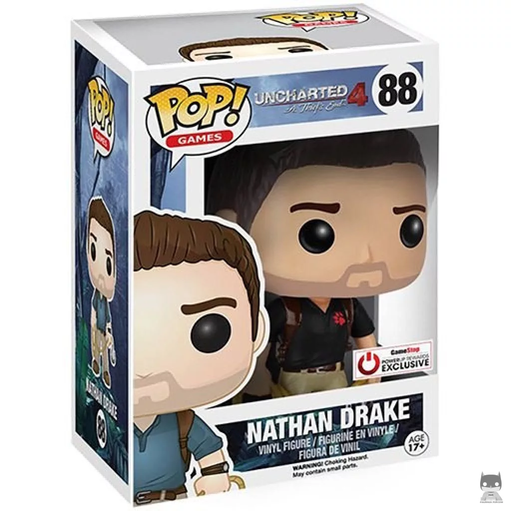 Figurine Funko POP Nathan Drake (Chemise Naughty Dog) avec boîte