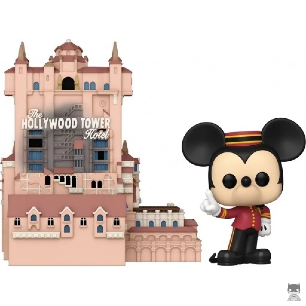 Figurine Funko POP Mickey devant l'Hôtel The Hollywood Tower (Walt Disney World 50ème Anniversaire)