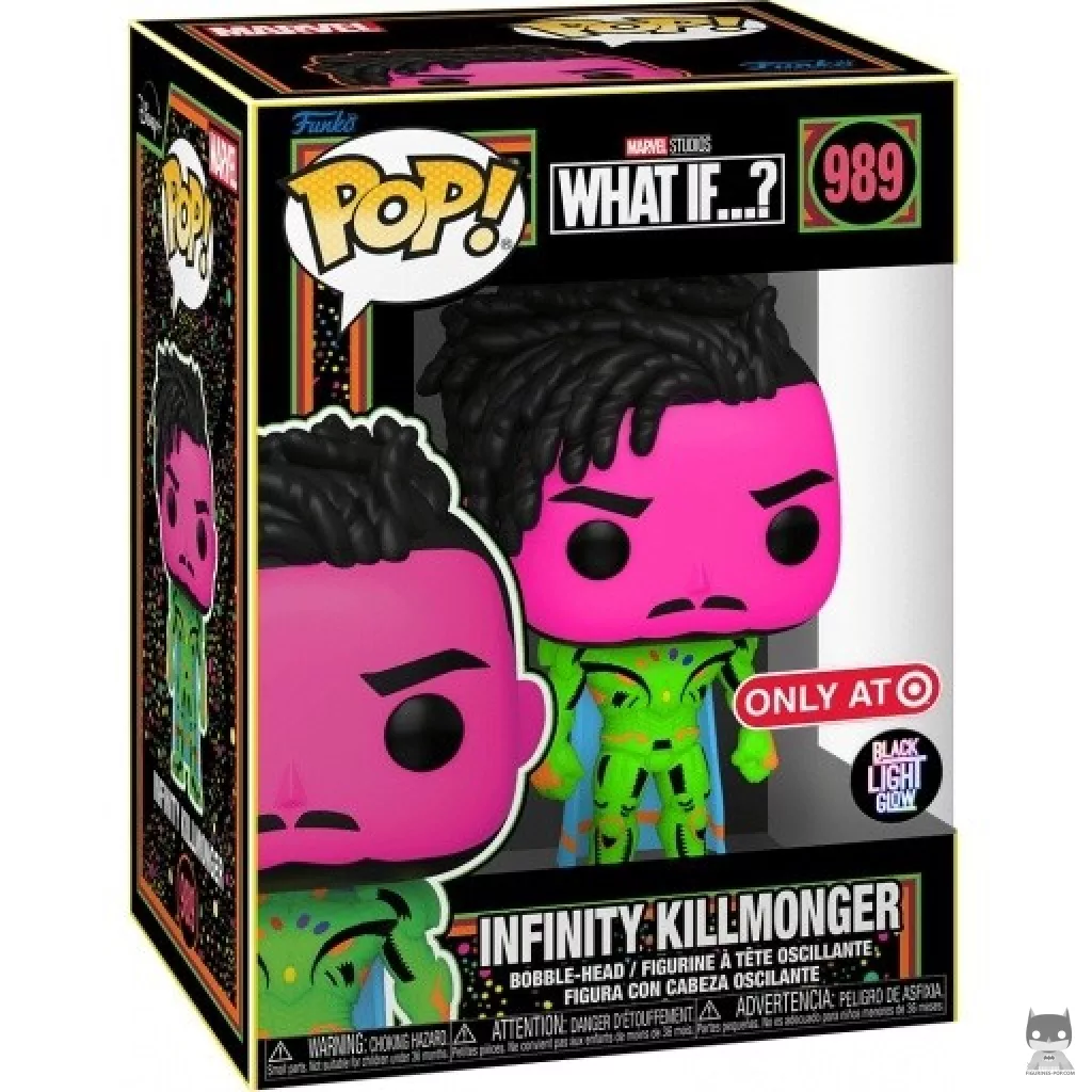 Figurine Funko POP Infinity Killmonger (Blacklight) avec boîte