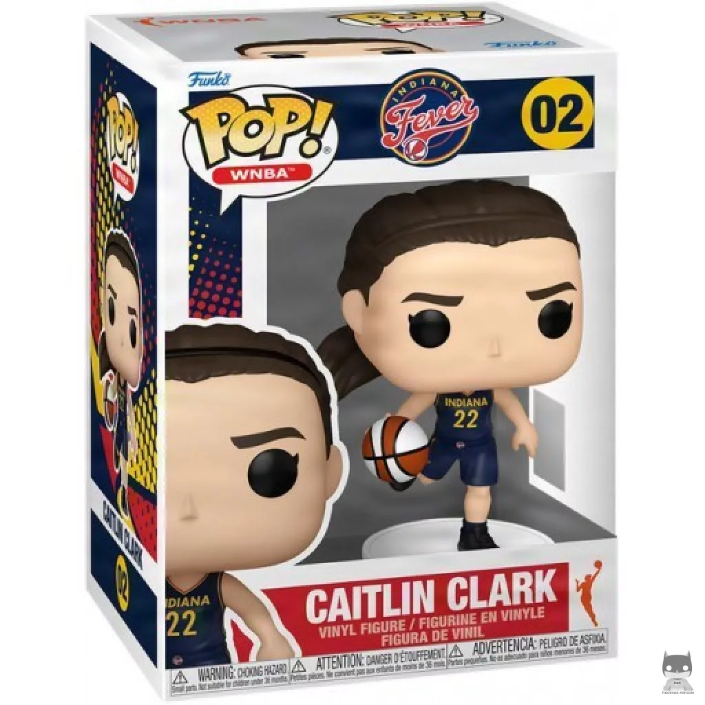 Figurine Funko POP Caitlin Clark avec boîte