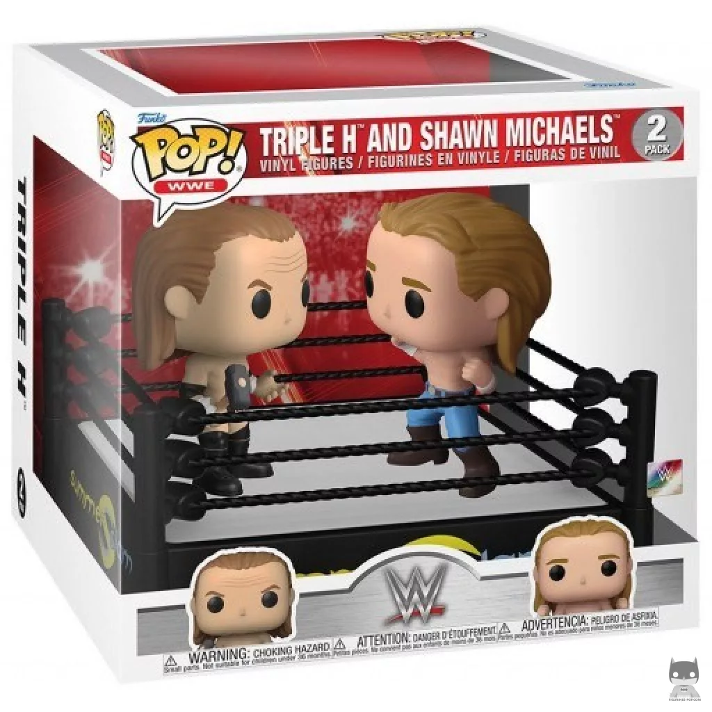 Figurine Funko POP Summer Slam Ring Triple H & Sean Michaels avec boîte
