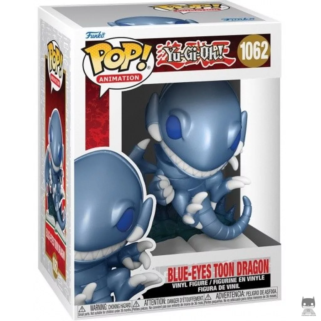 Figurine Funko POP Dragon Toon aux Yeux Bleus (Metallic) avec boîte
