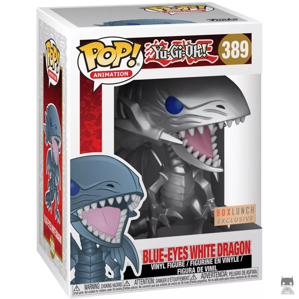 Figurine Funko POP Dragon Blanc aux Yeux Bleus (Metallic) avec boîte