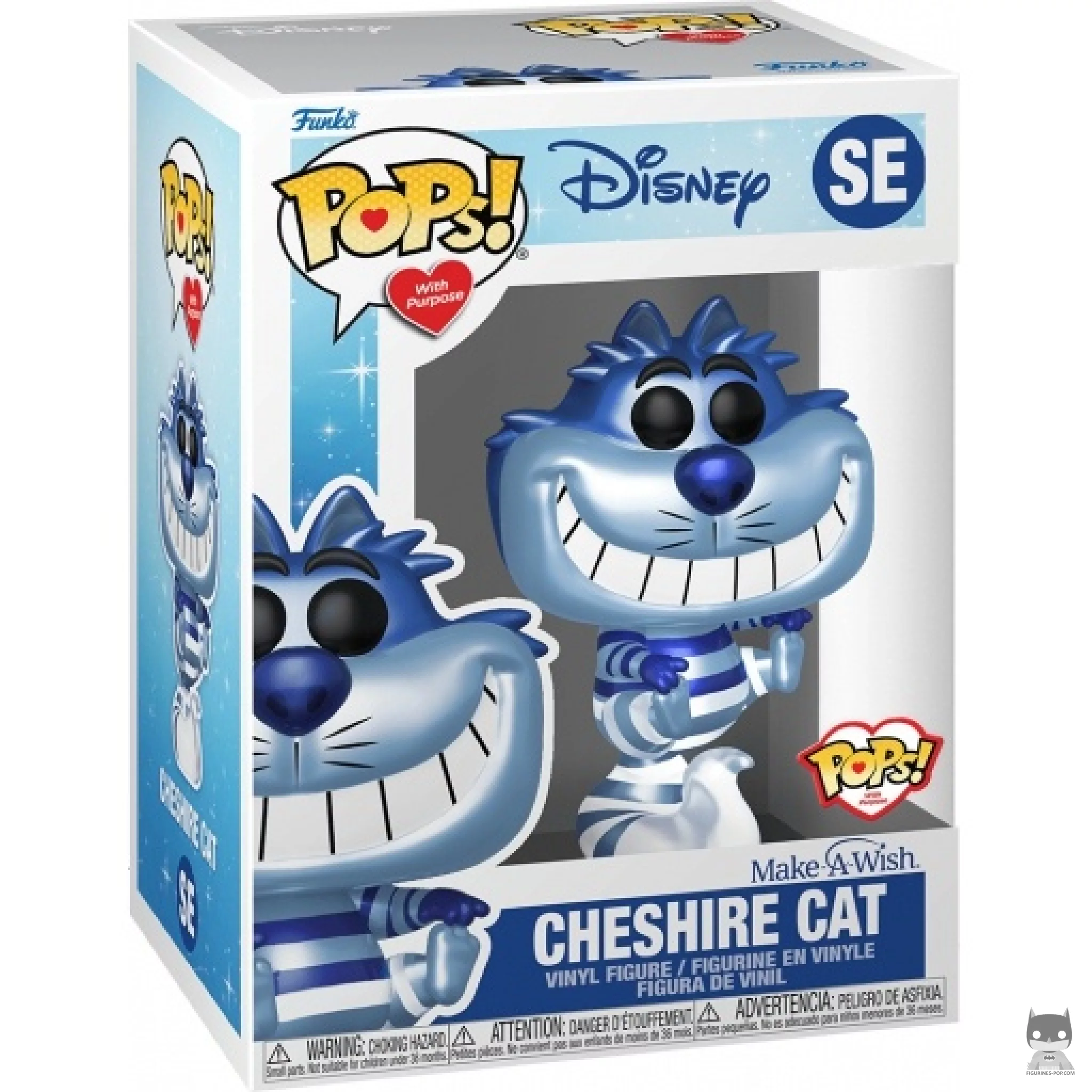 Figurine Funko POP Chat du Cheshire (Metallic) avec boîte