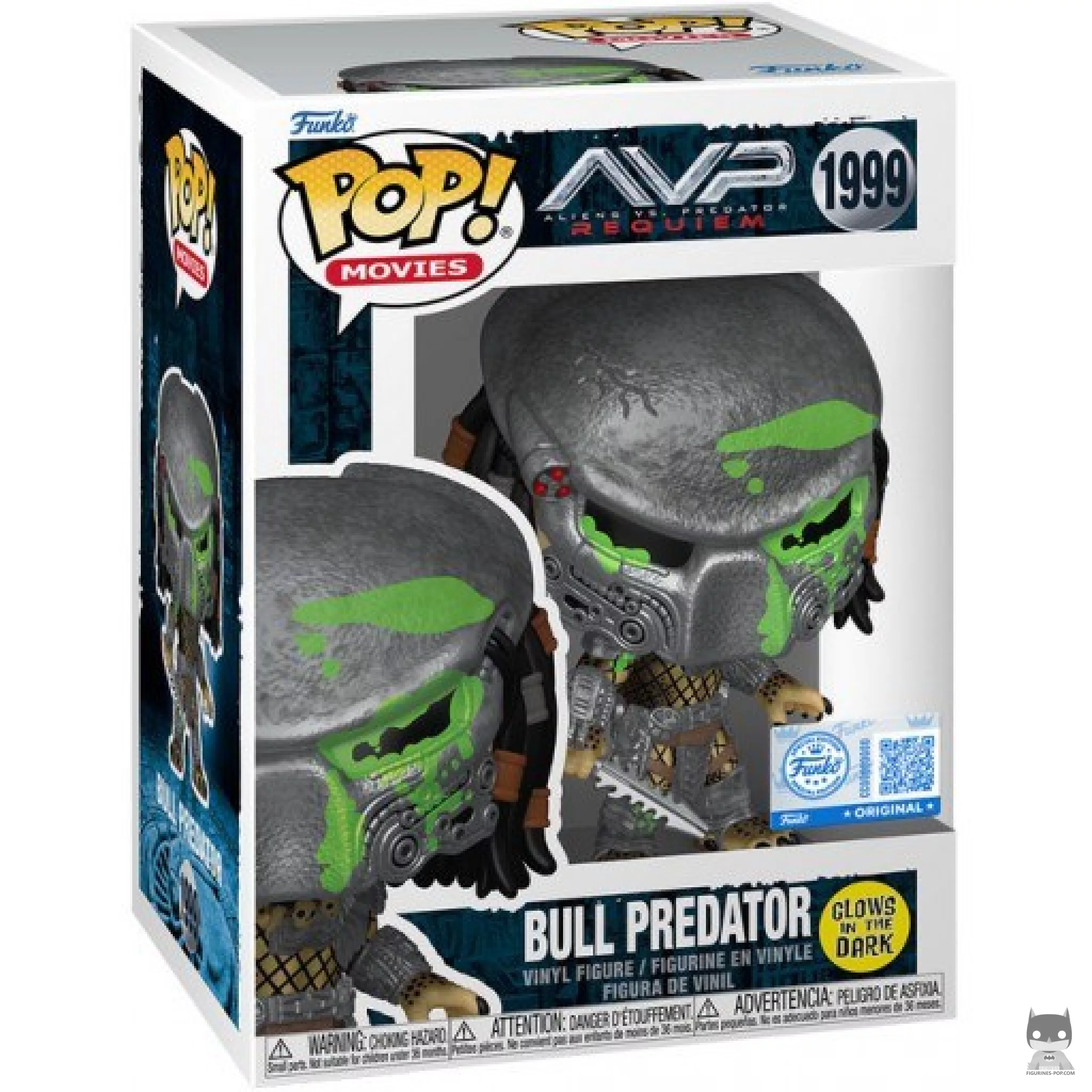 Figurine Funko POP Bull Predator (Glow in the Dark) avec boîte