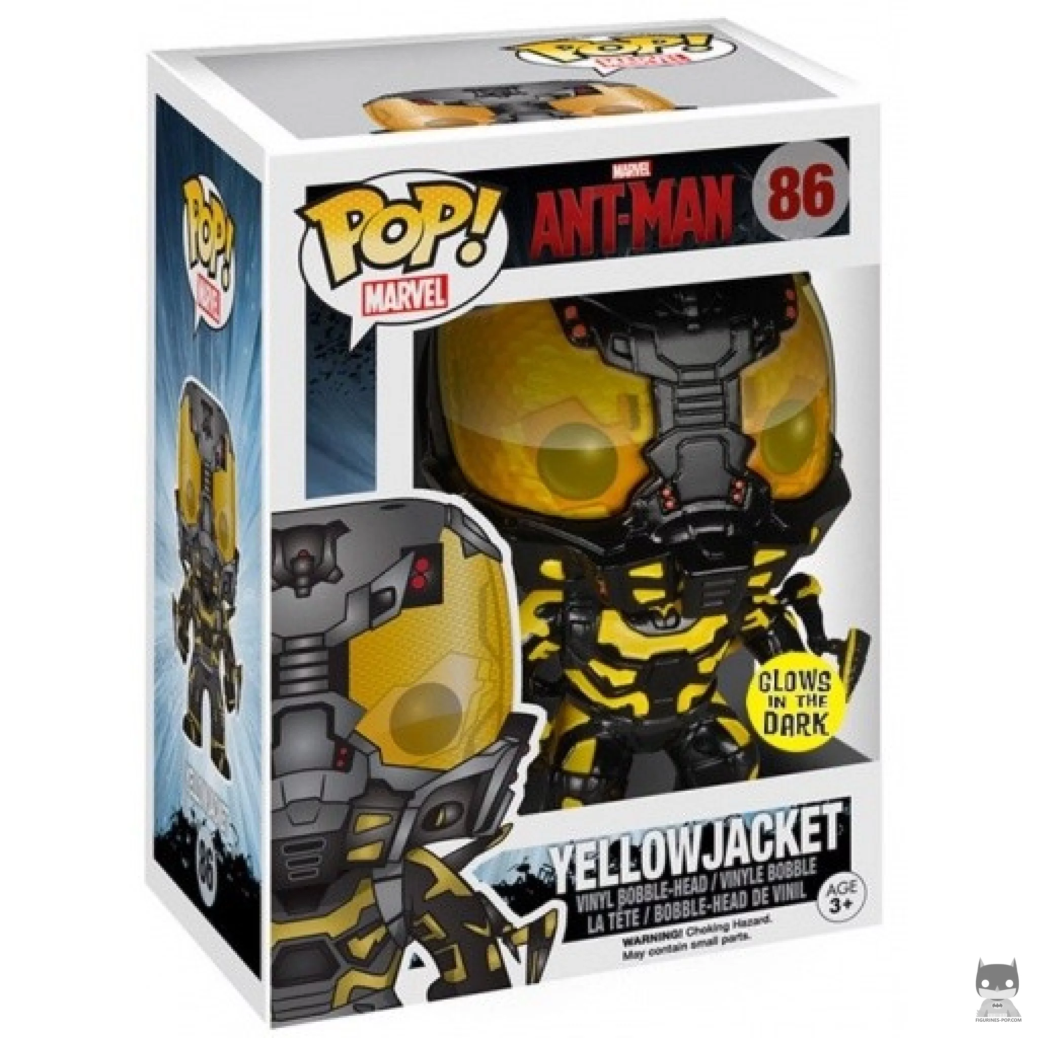 Figurine Funko POP Yellowjacket (Glow in the Dark) avec boîte