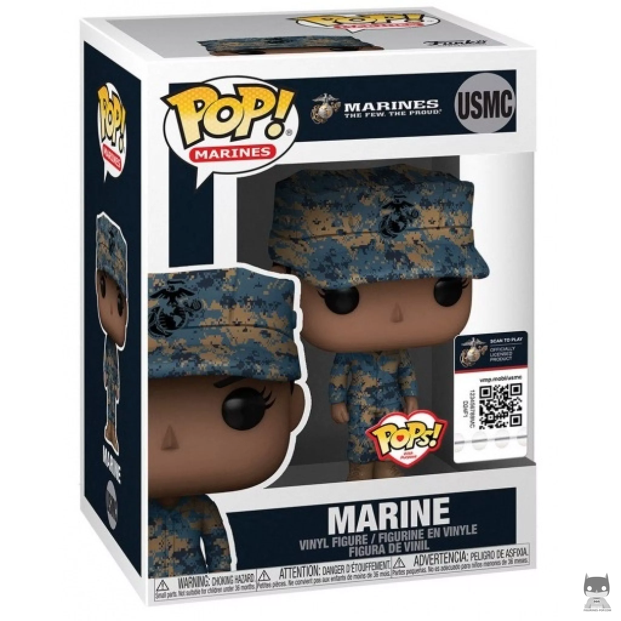 Figurine Funko POP Marine Femme (Afro-Américain) avec boîte