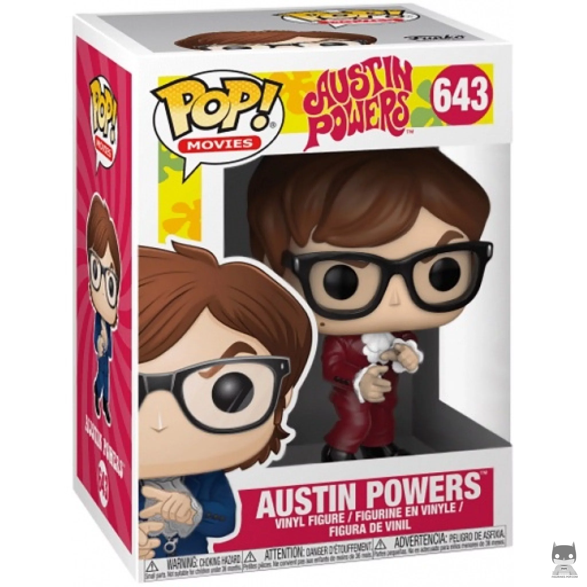 Figurine Funko POP Austin Powers (Costume rouge) avec boîte