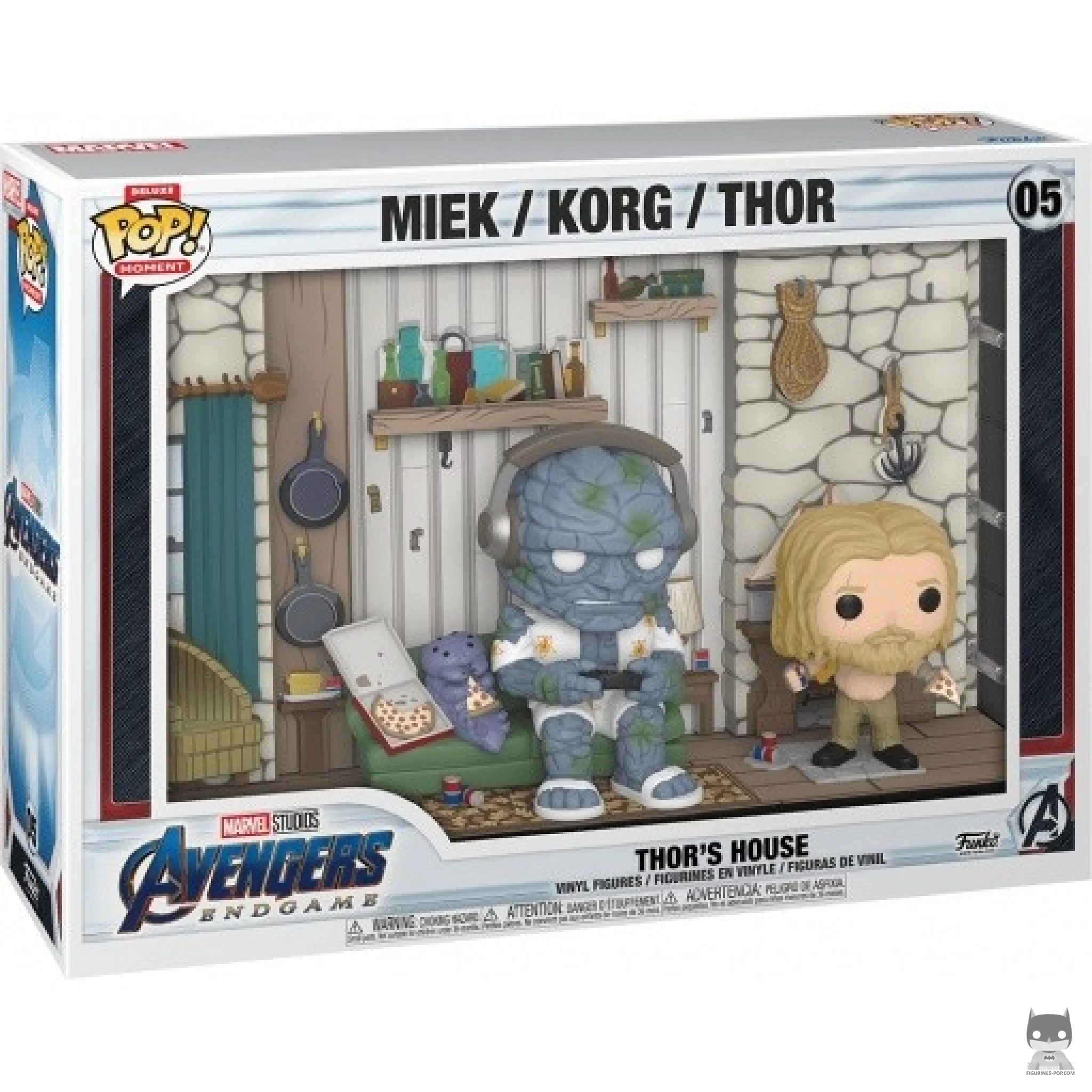 Figurine Funko POP Maison de Thor (Miek, Korg & Thor) avec boîte