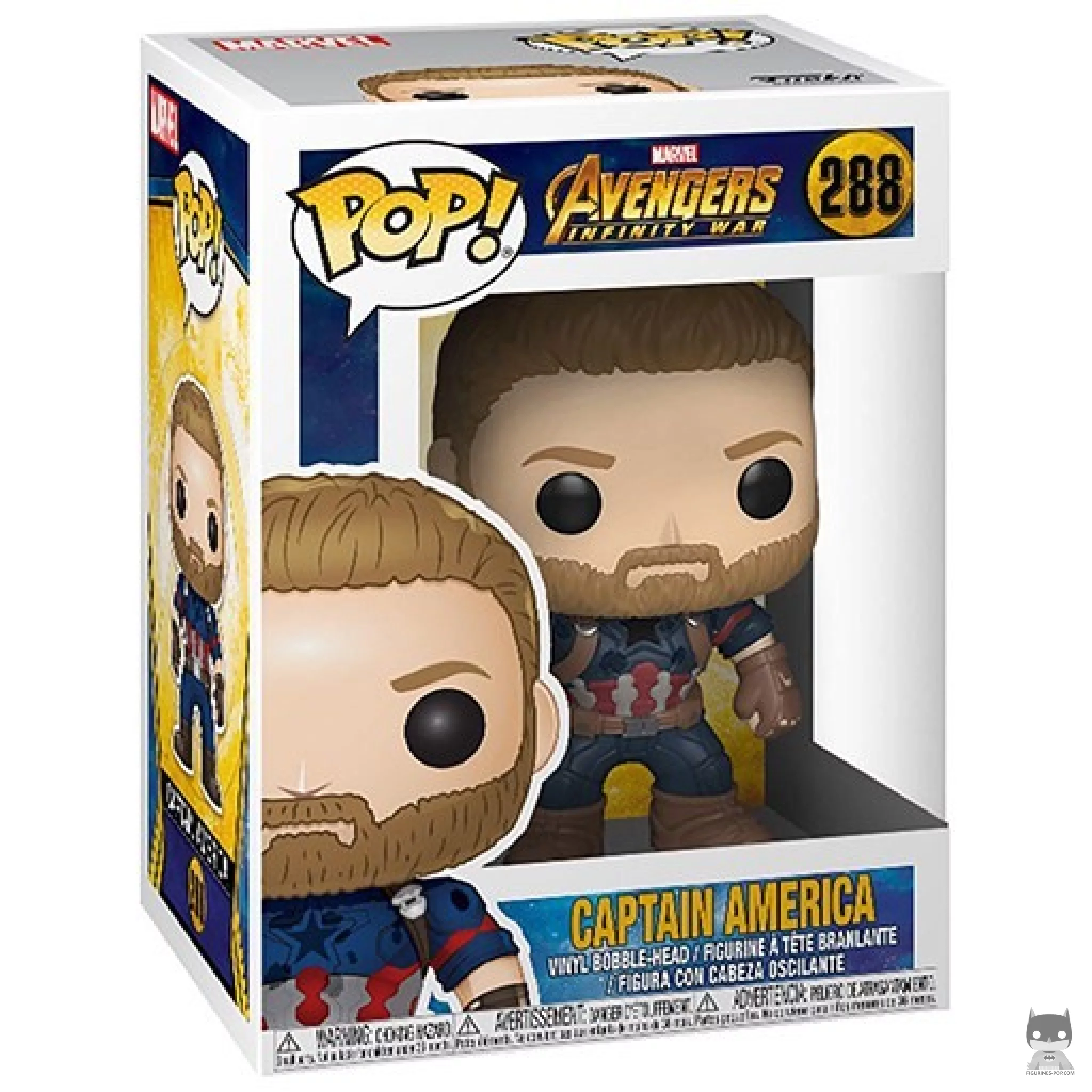 Figurine Funko POP Captain America avec boîte