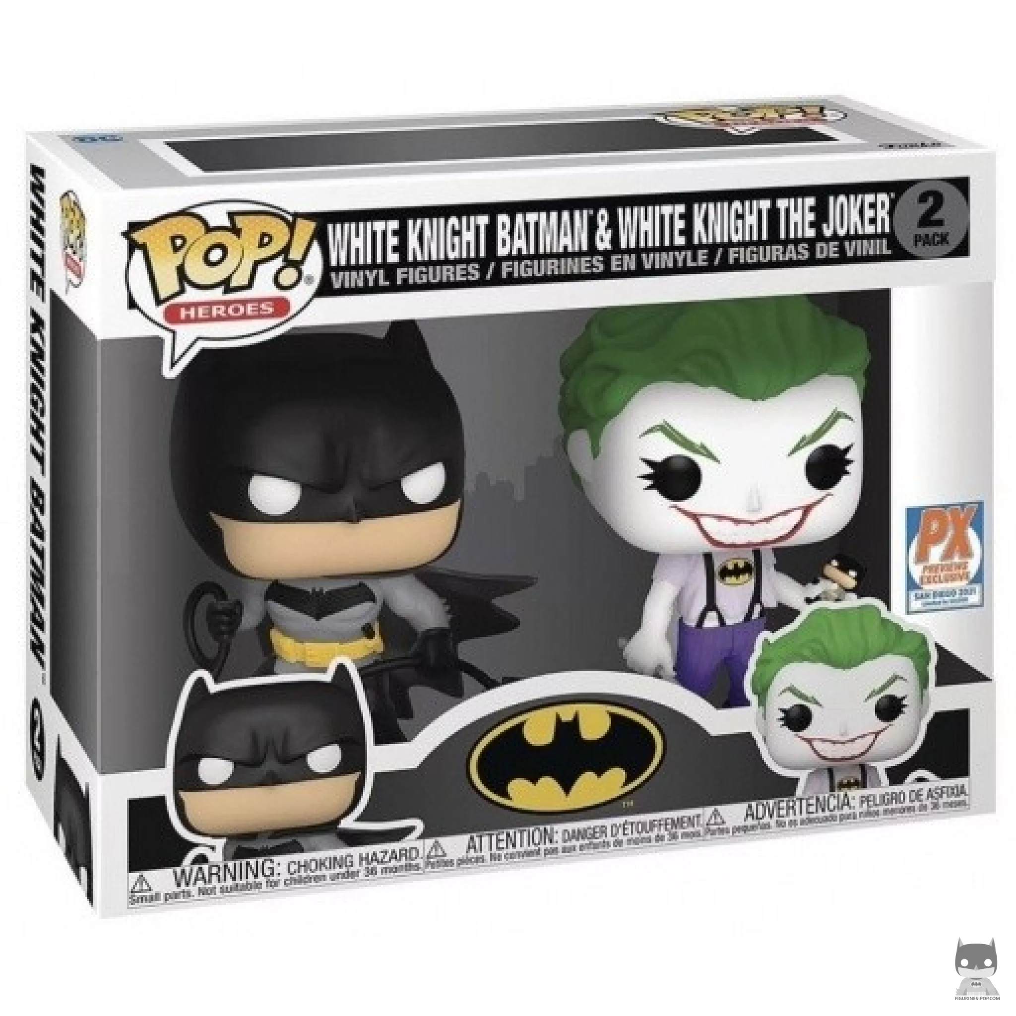 Figurine Funko POP White Knight Batman & White Knight the Joker avec boîte