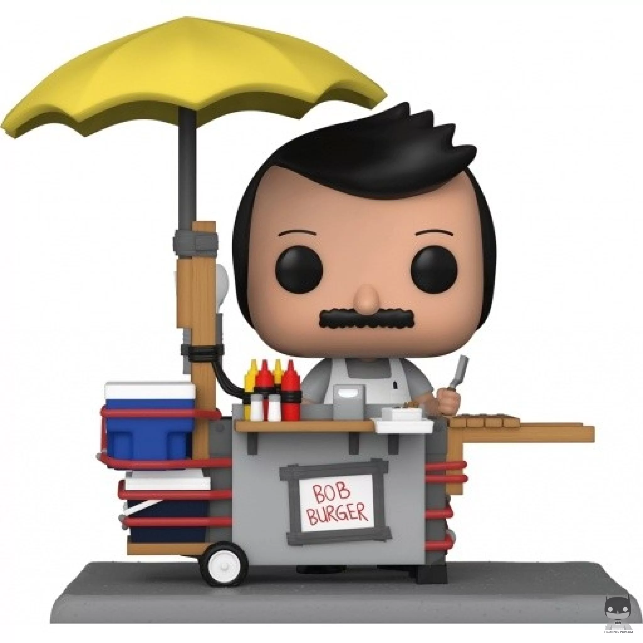 Figurine Funko POP Bob avec le Chariot à Hamburgers (Bob's Burgers)