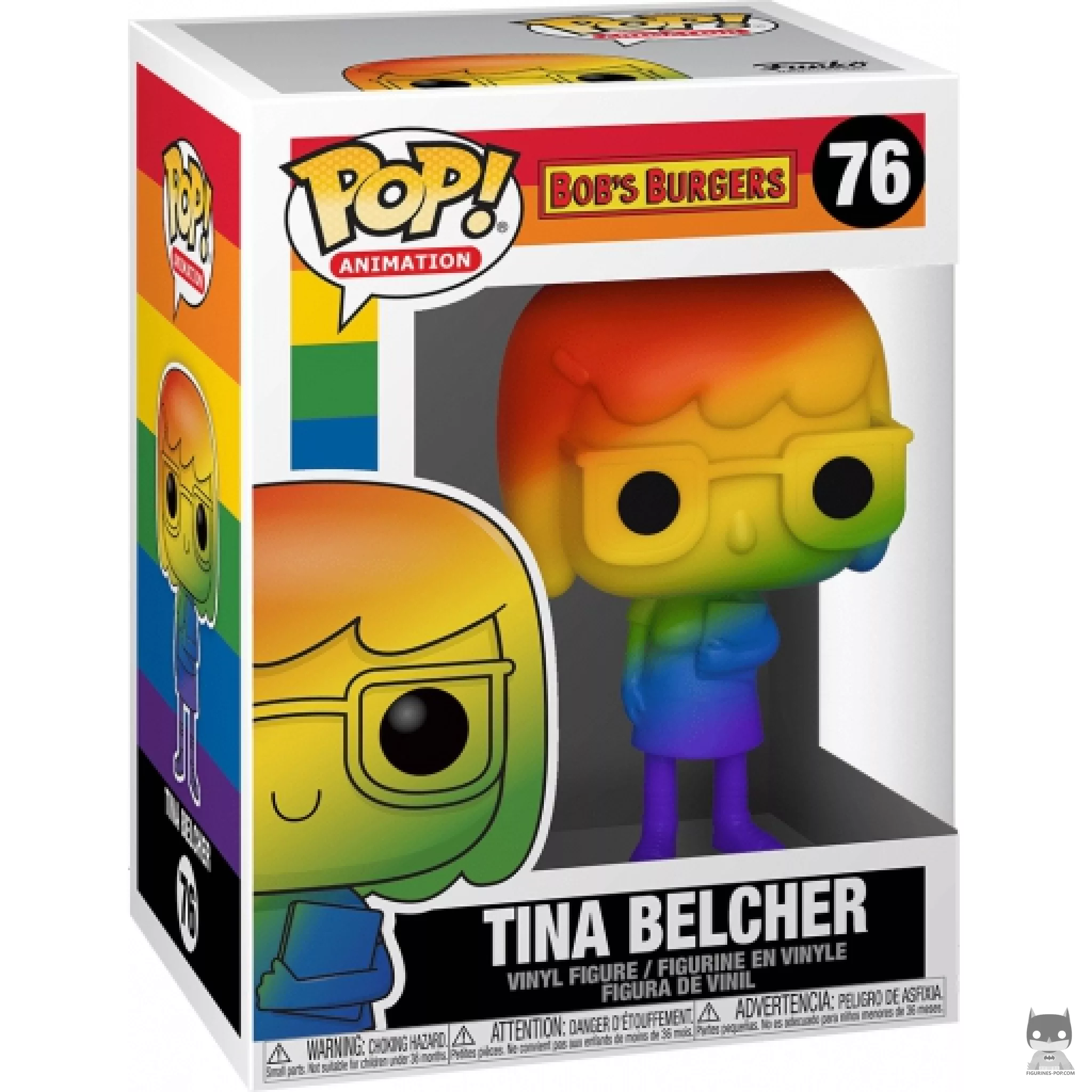 Figurine Funko POP Tina Belcher (Rainbow) avec boîte