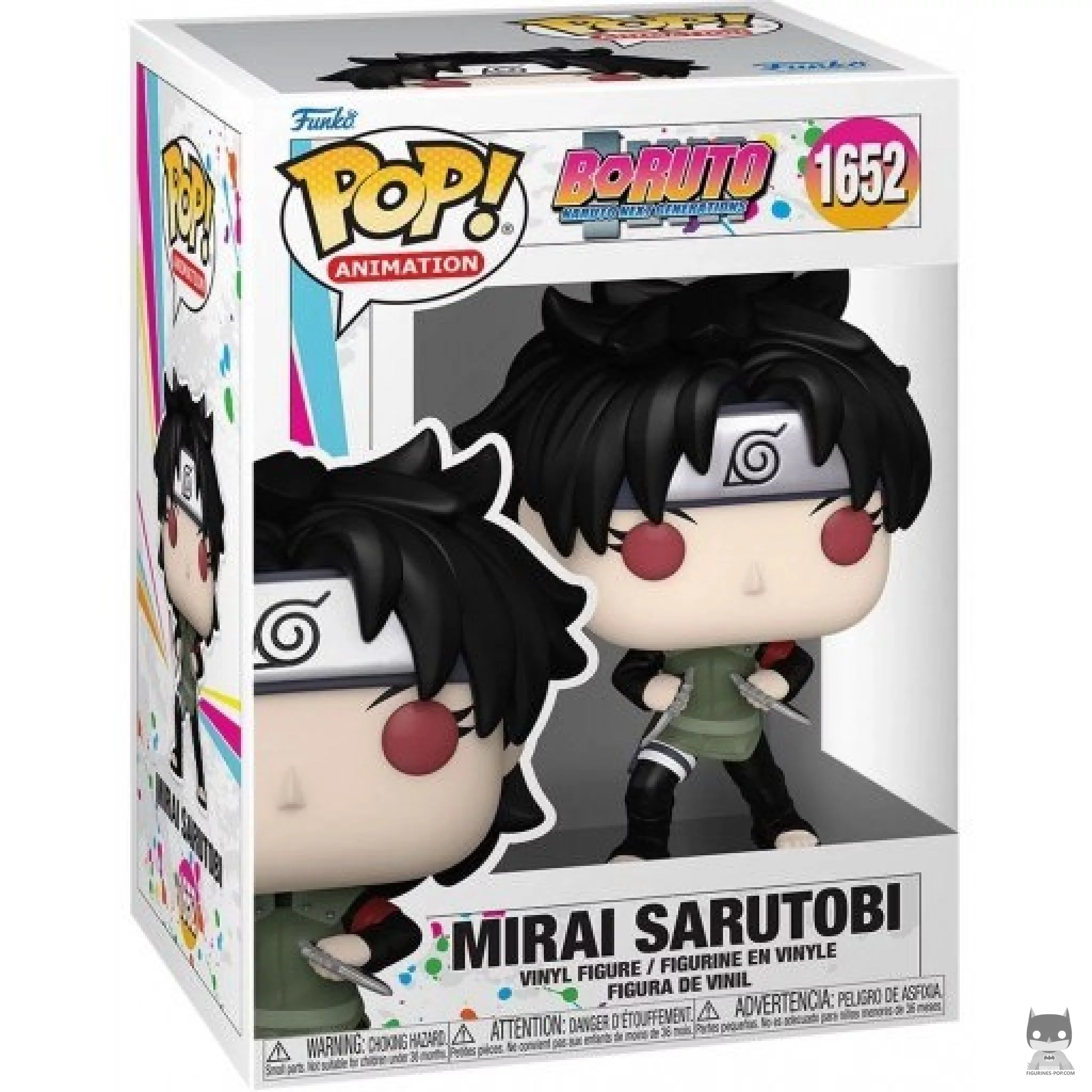 Figurine Funko POP Mirai Sarutobi avec boîte