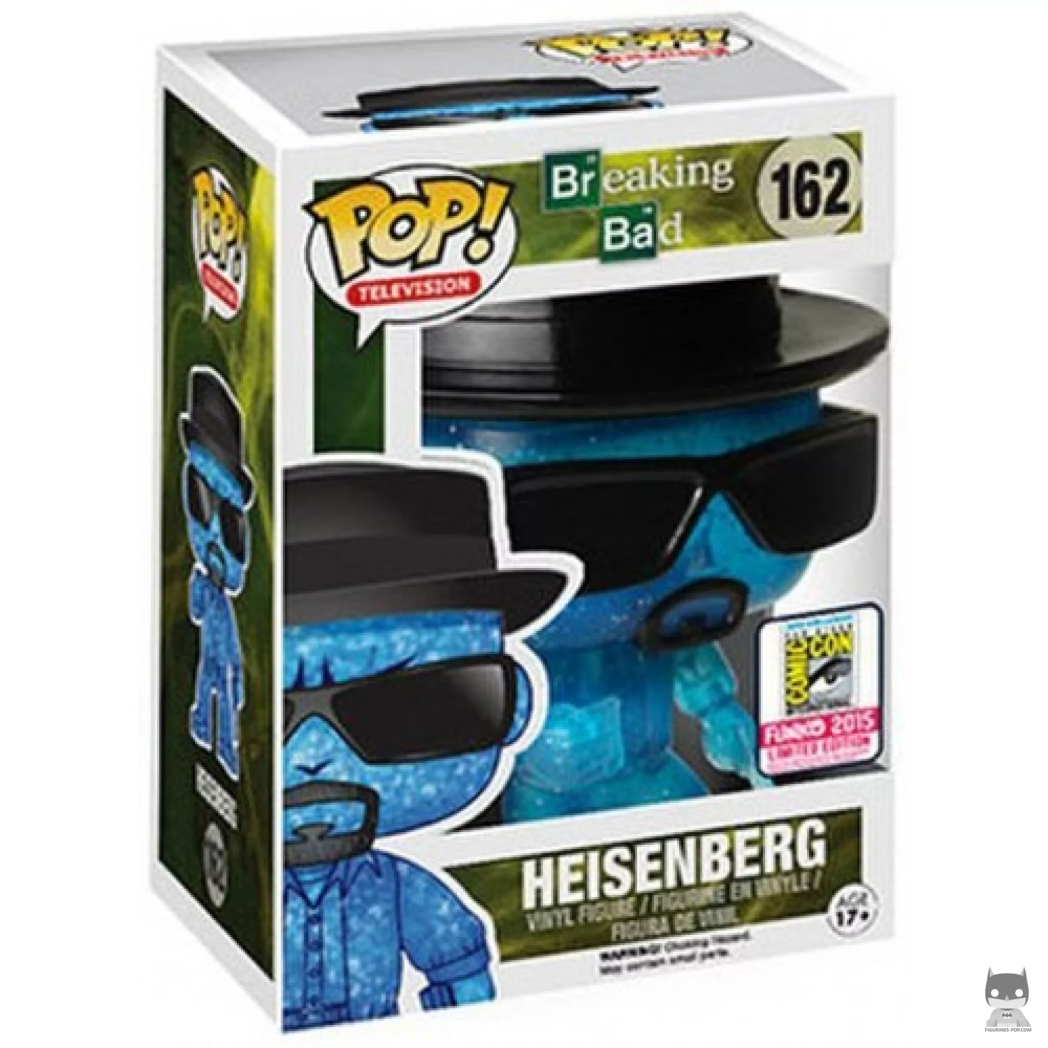 Figurine Funko POP Heisenberg (bleu cristal) SDCC avec boîte