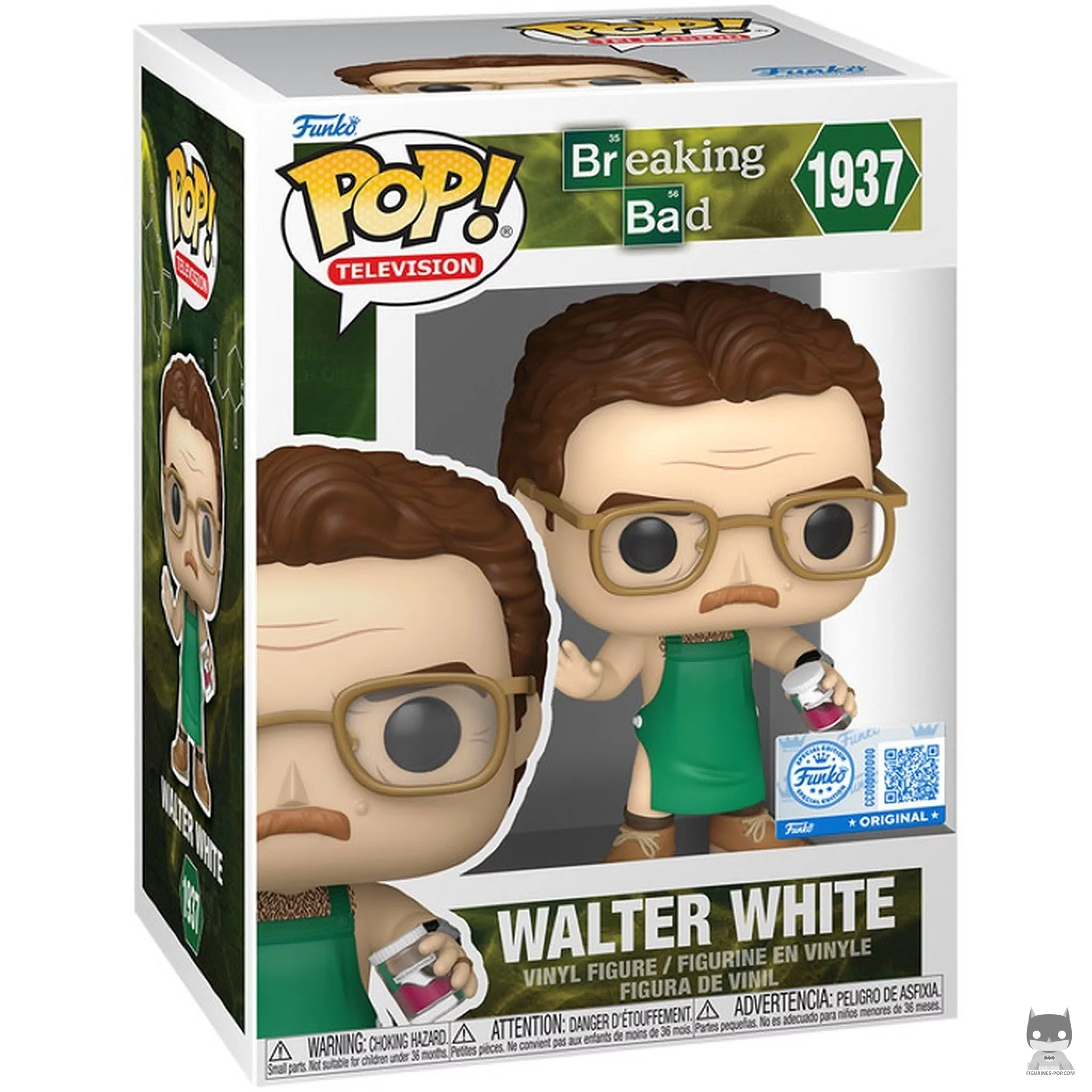 Figurine Funko POP Walter White en tablier vert avec boîte