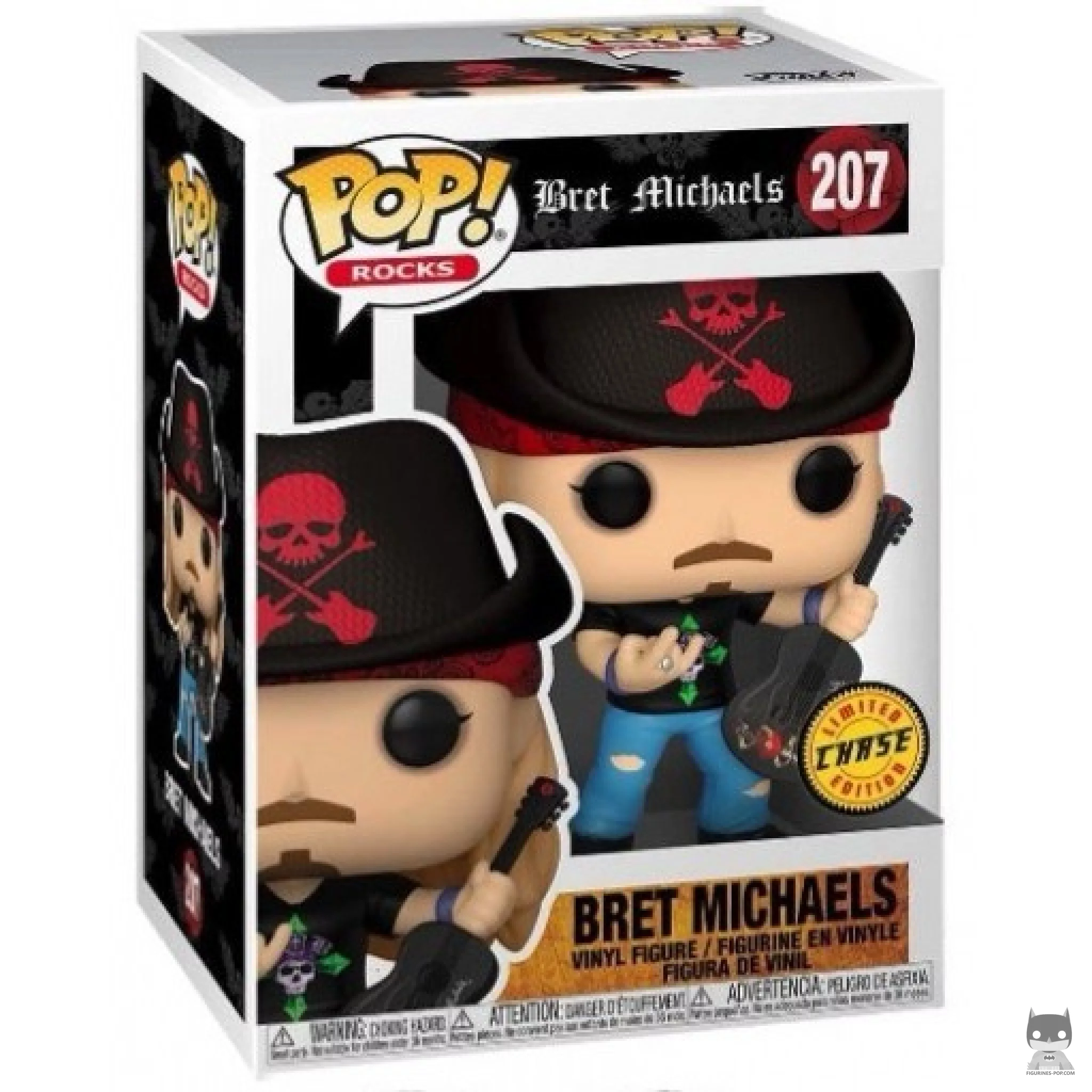 Figurine Funko POP Bret Michaels (Chase) avec boîte