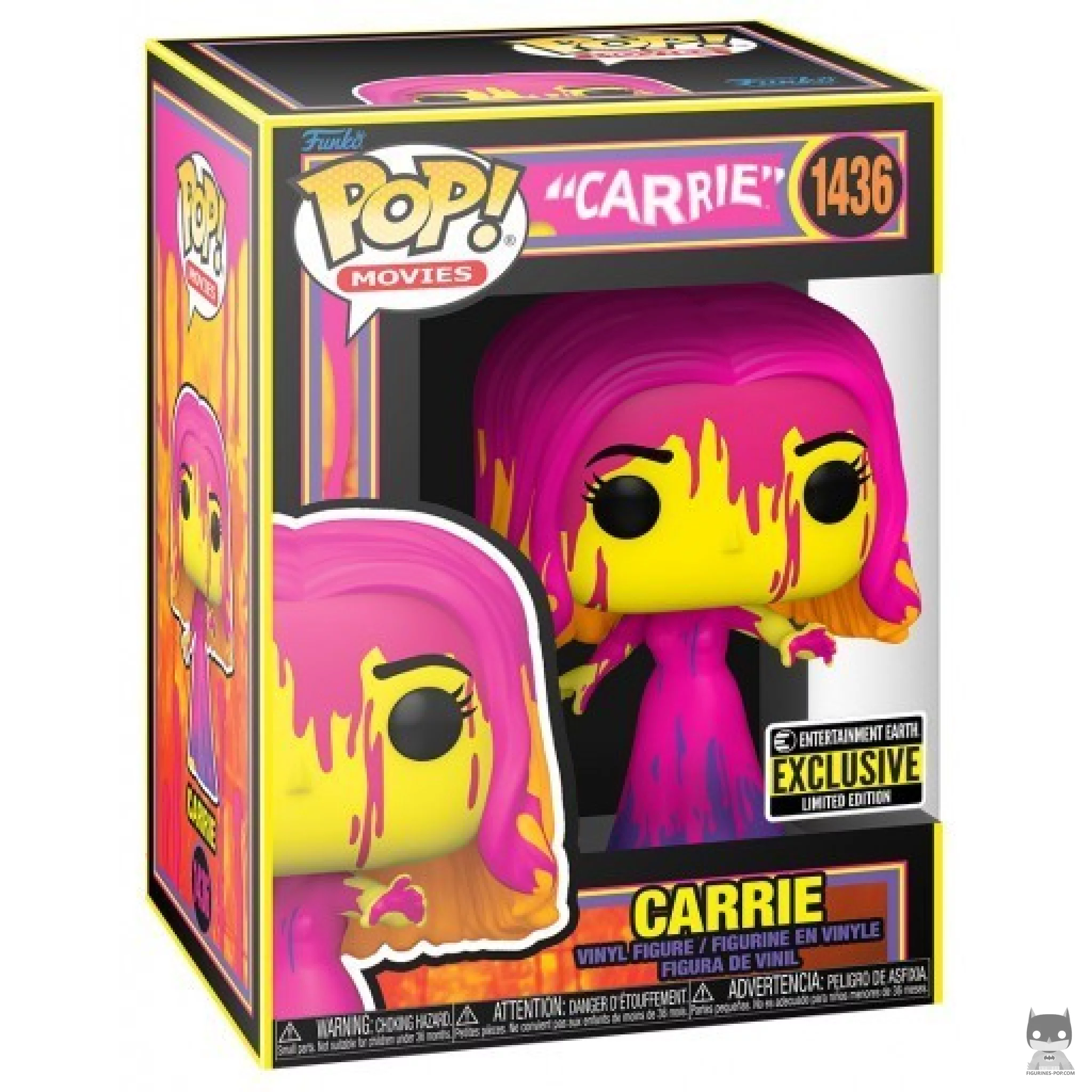 Figurine Funko POP Carrie (Black Light) avec boîte