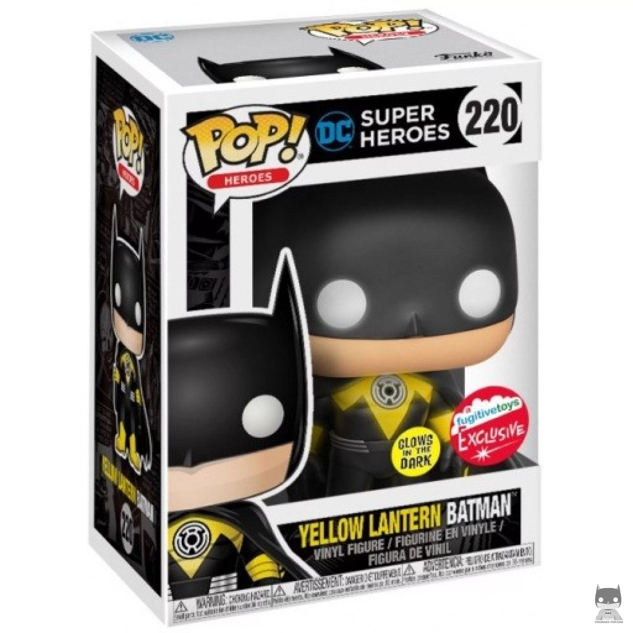 Figurine Funko POP Batman Yellow Lantern (Glow in the Dark) avec boîte