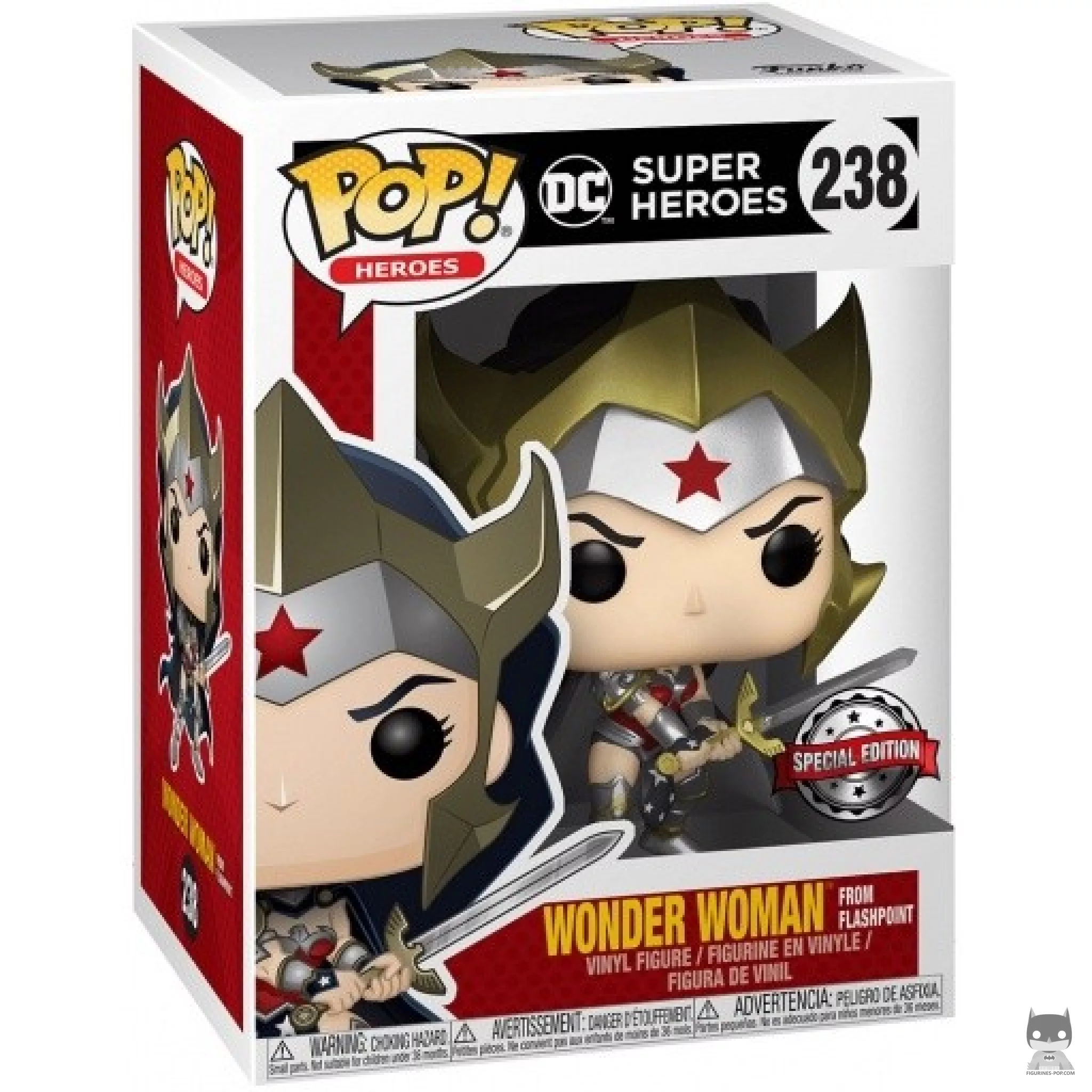 Figurine Funko POP Wonder Woman de Flashpoint avec boîte
