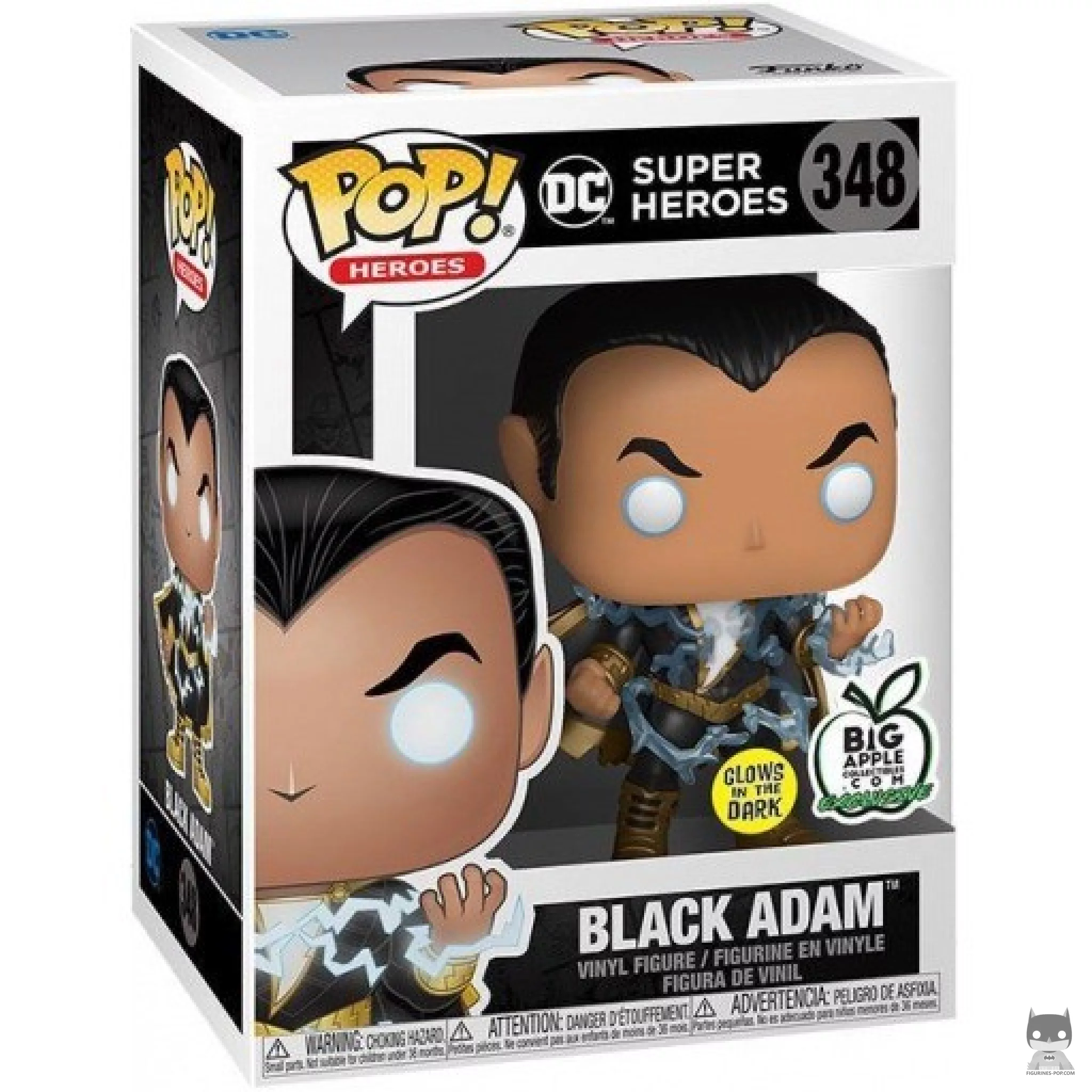 Figurine Funko POP Black Adam (Glow in the Dark) avec boîte