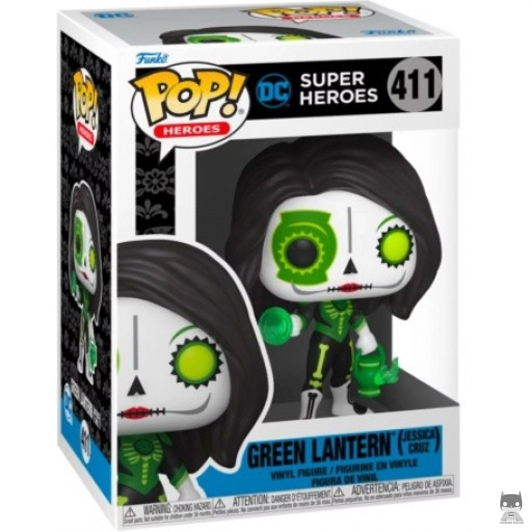 Figurine Funko POP Green Lantern (Jessica Cruz) (Dia de los DC) avec boîte