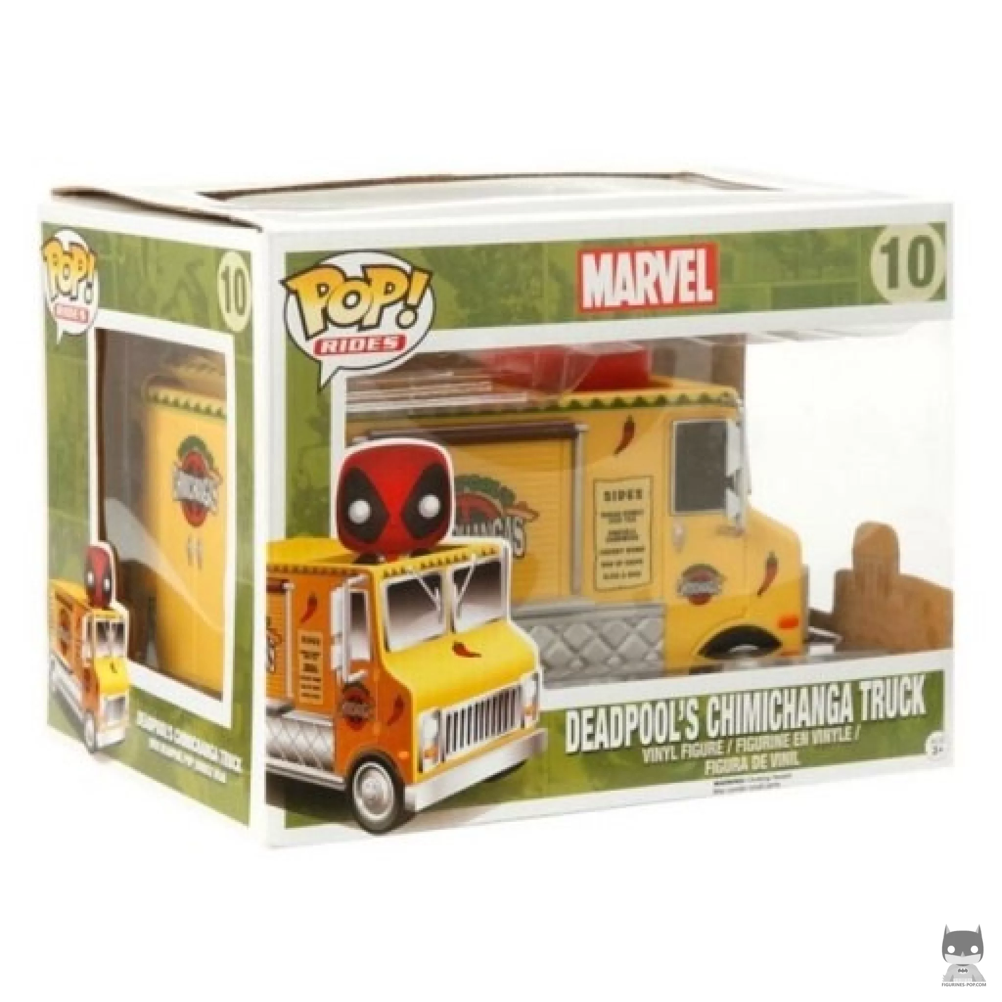 Figurine Funko POP Deadpool with Chimichanga Truck (Rouge) avec boîte
