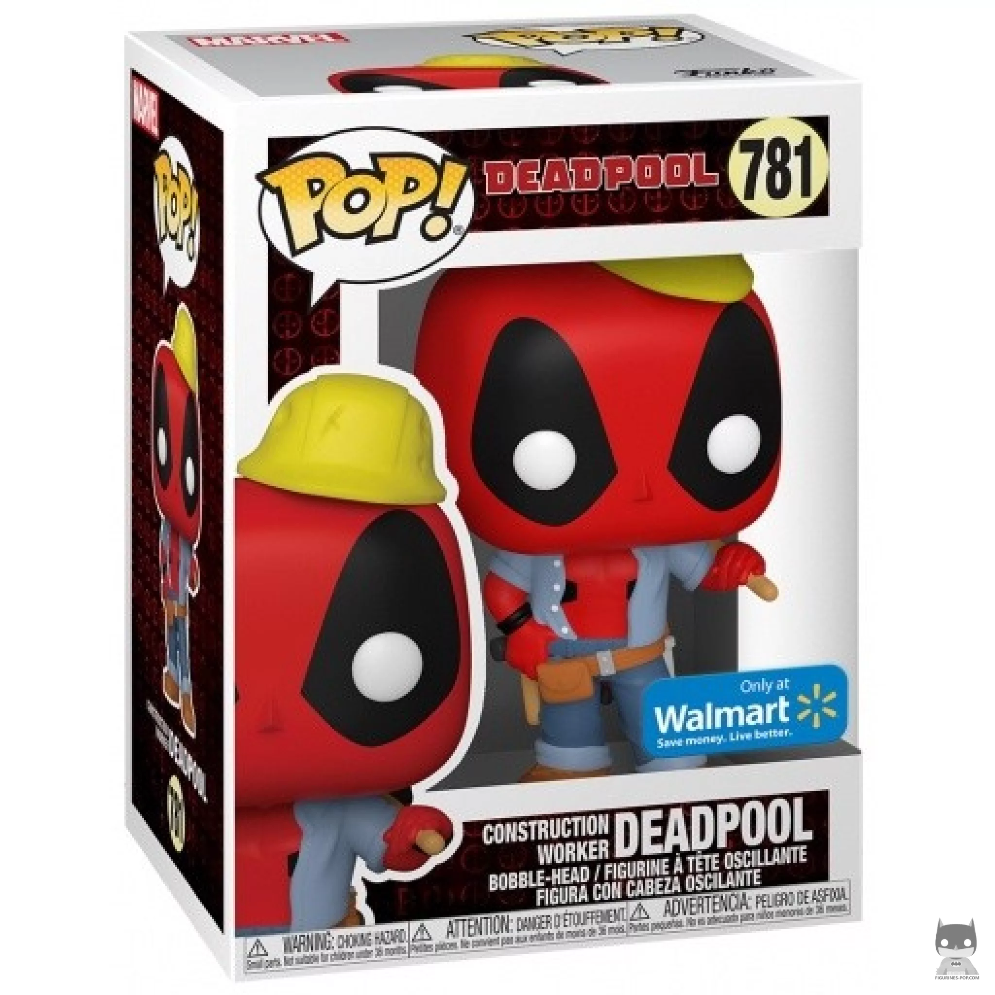 Figurine Funko POP Deadpool Chantier avec boîte