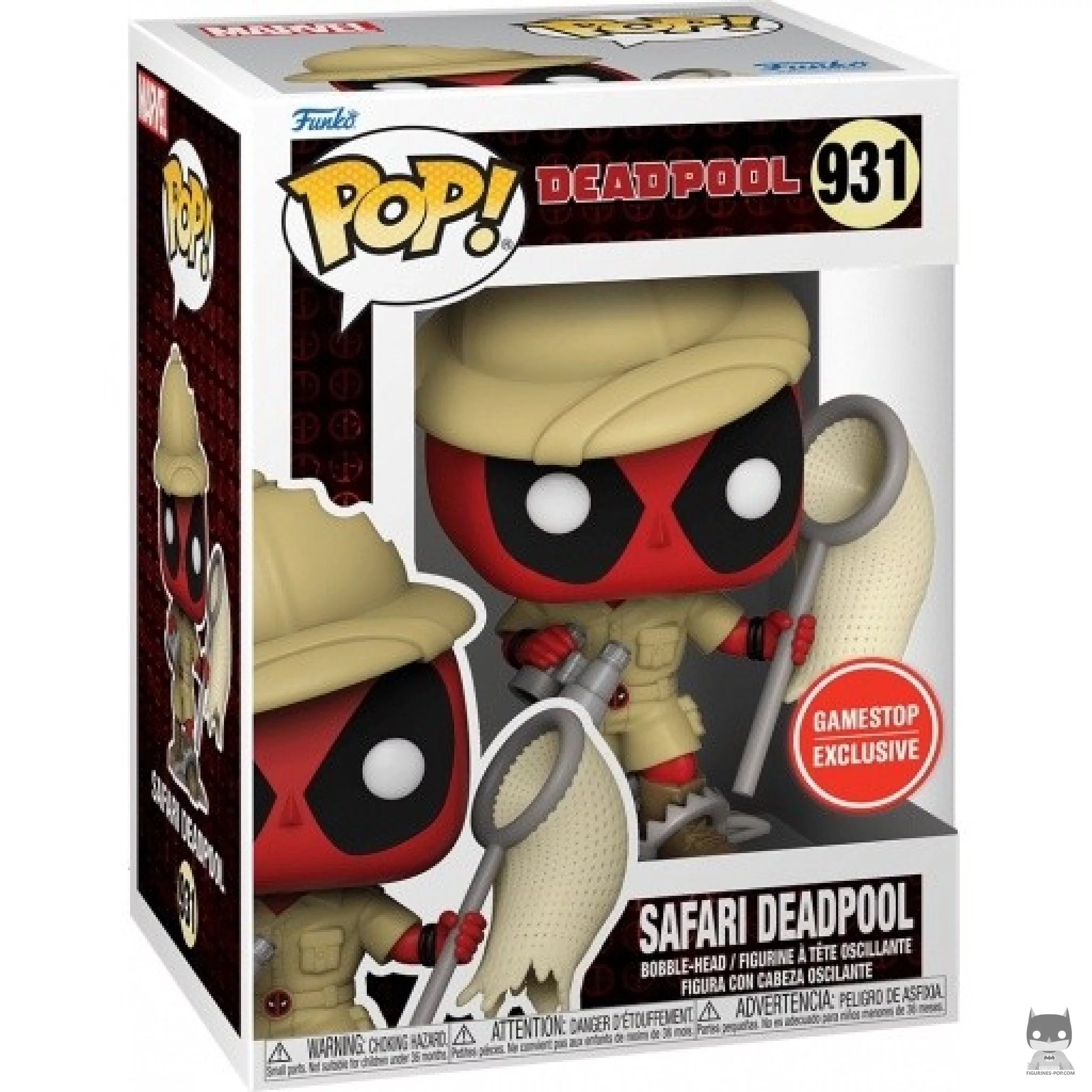 Figurine Funko POP Deadpool Safari avec boîte
