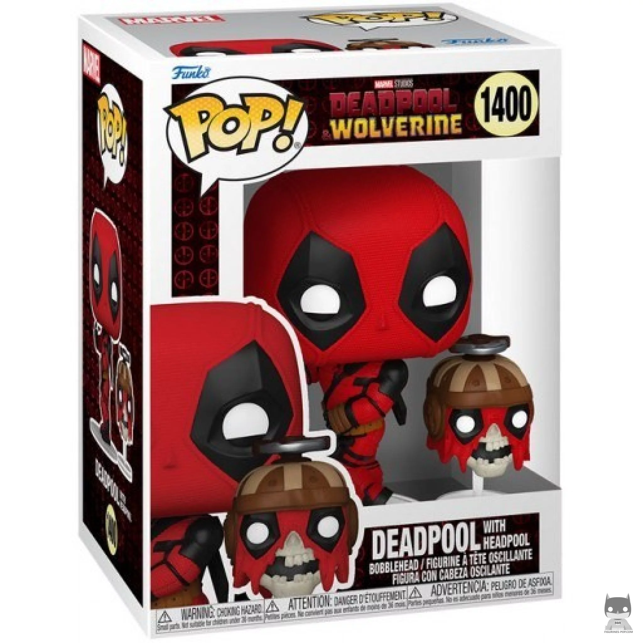 Figurine Funko POP Deadpool Avec Headpool avec boîte