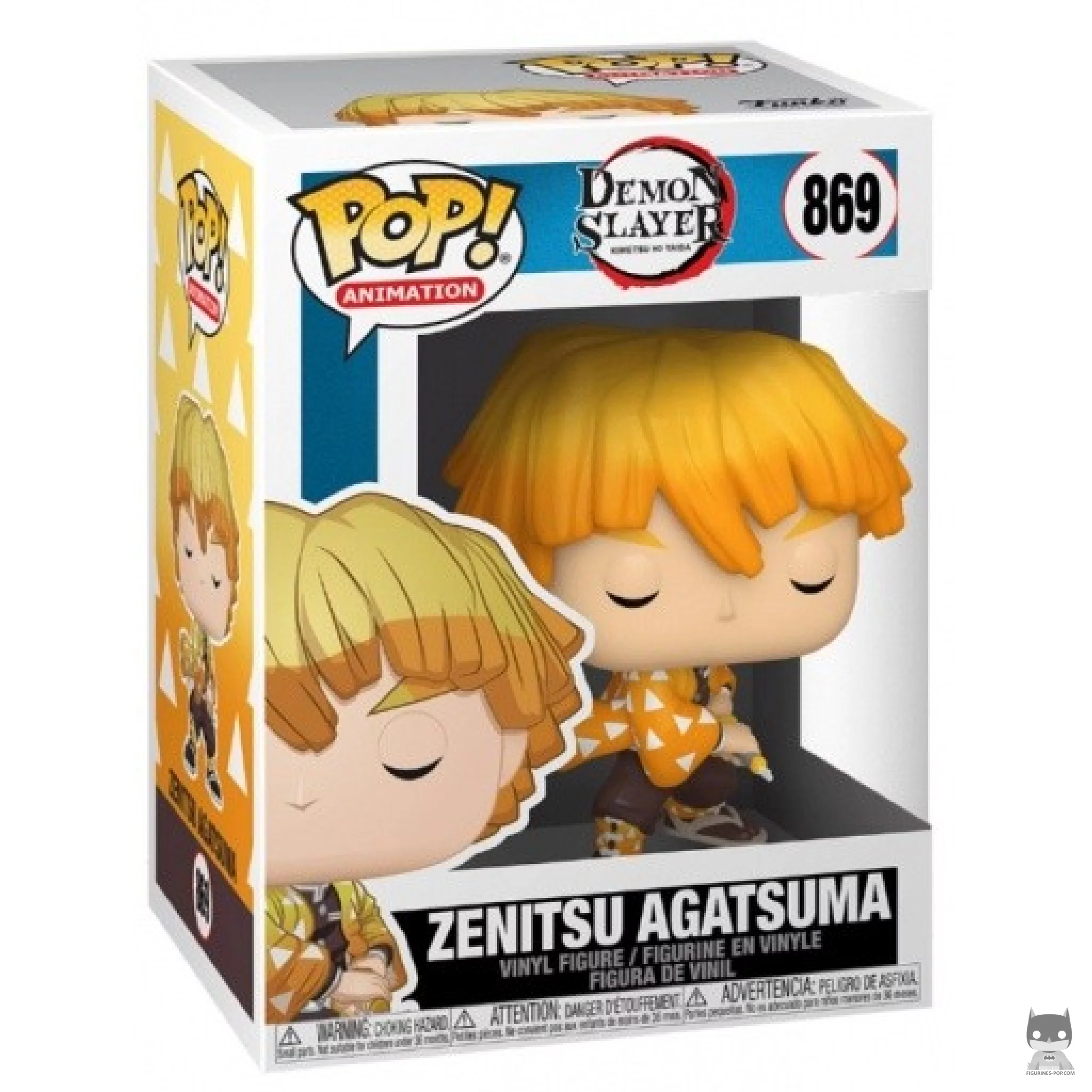 Figurine Funko POP Zenitsu Agatsuma avec boîte