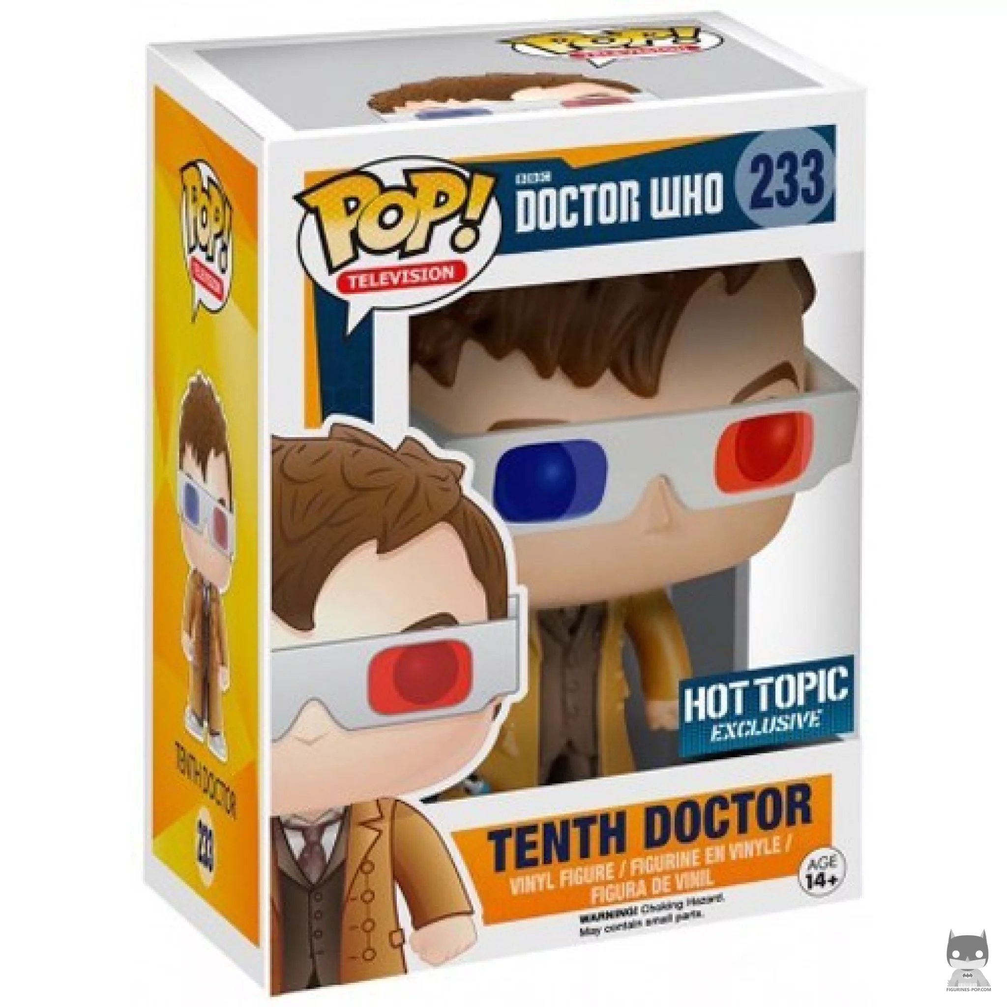 Figurine Funko POP 10ème Docteur (Lunettes 3D) avec boîte