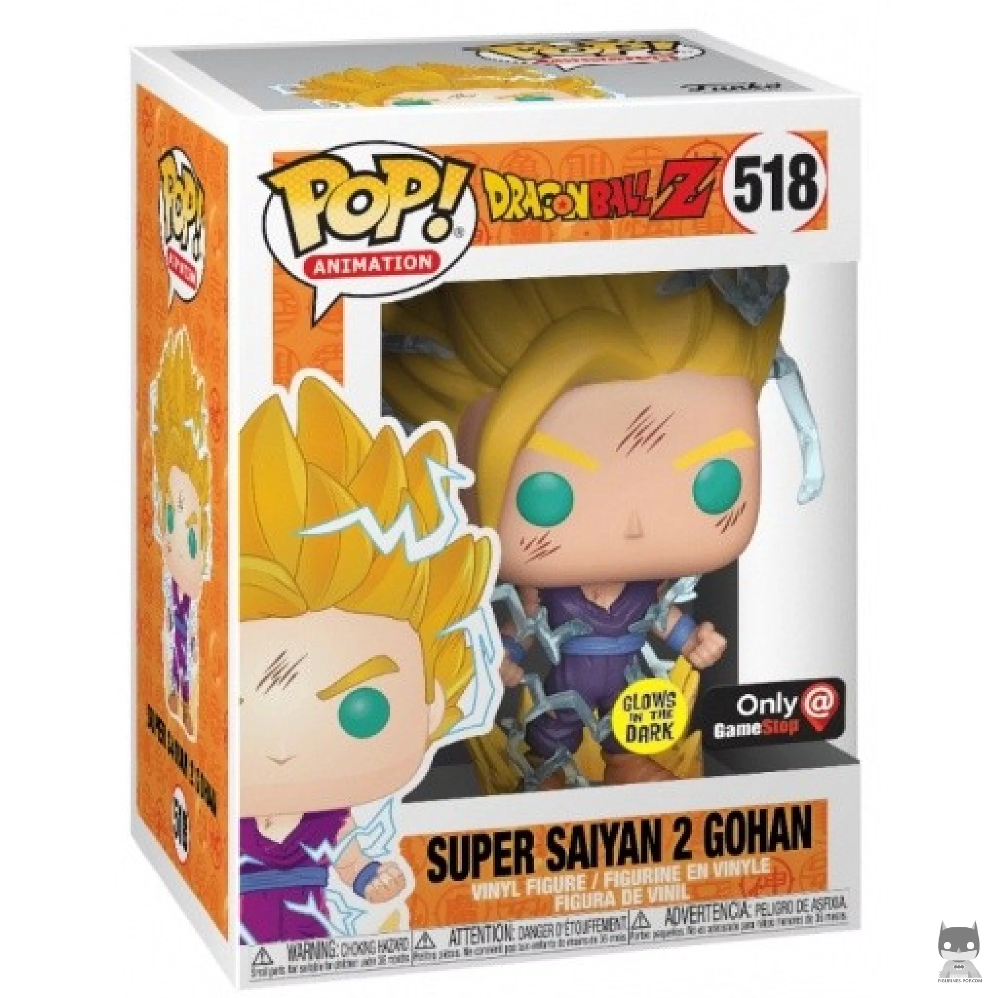 Figurine Funko POP Super Saiyan 2 Gohan (Glow in the Dark) avec boîte