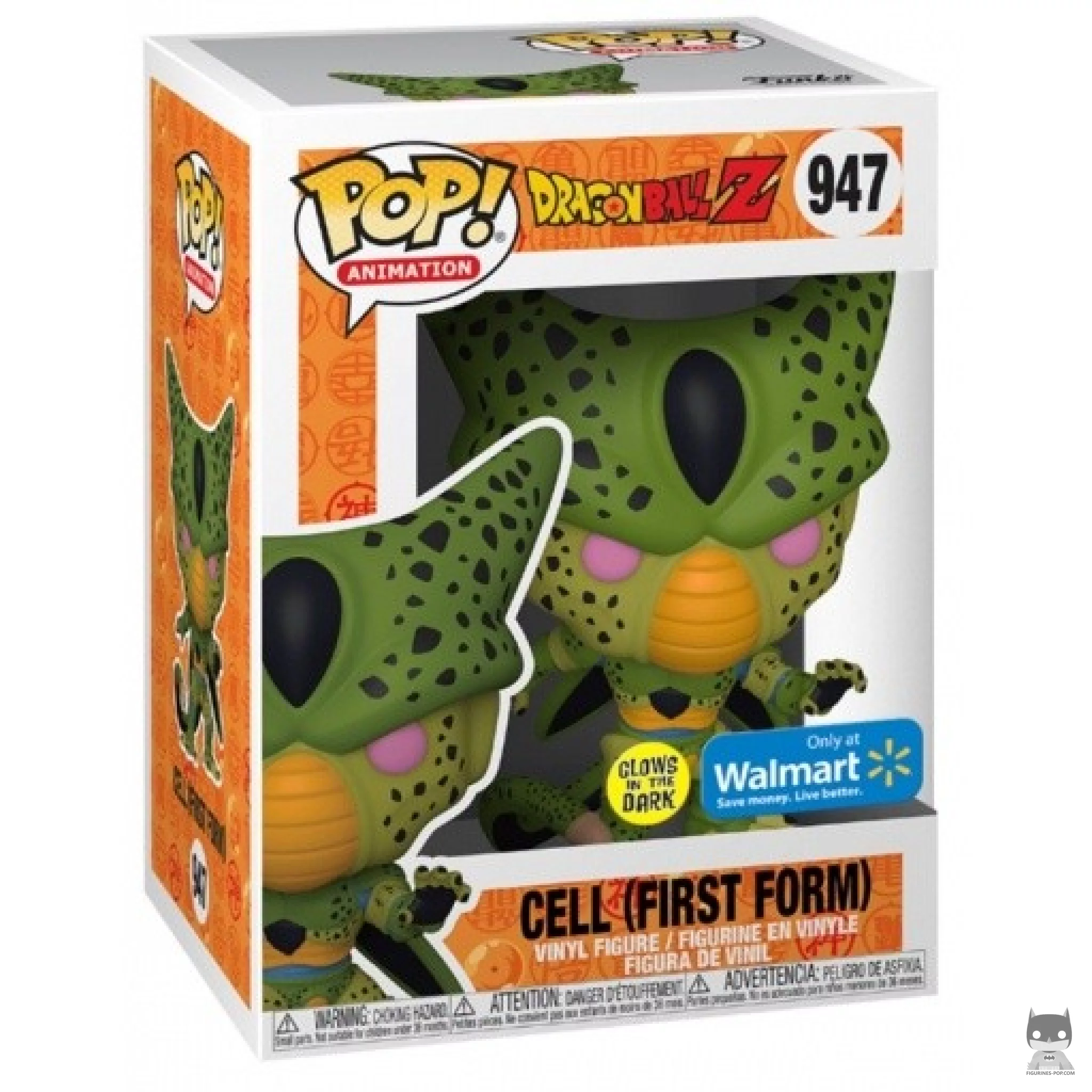 Figurine Funko POP Cell First Form (Glow in the Dark) avec boîte