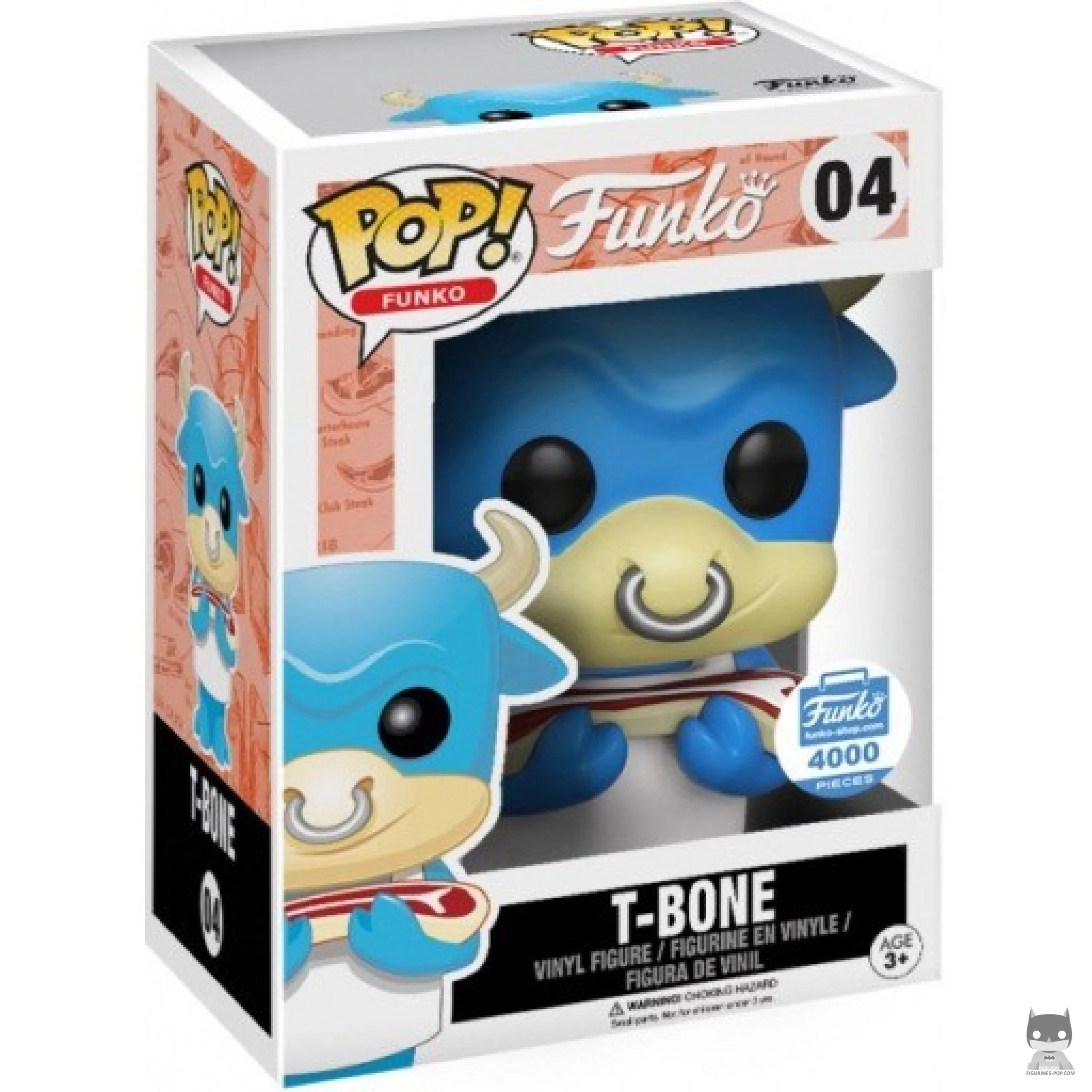 Figurine Funko POP T-Bone (Bleu) avec boîte