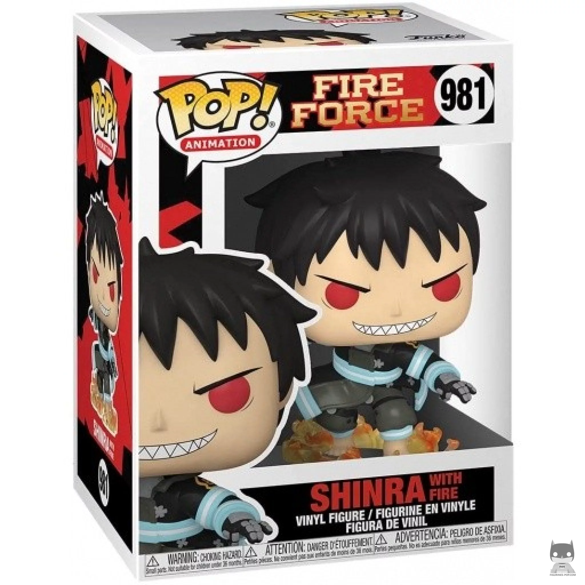 Figurine Funko POP Shinra avec Feu avec boîte