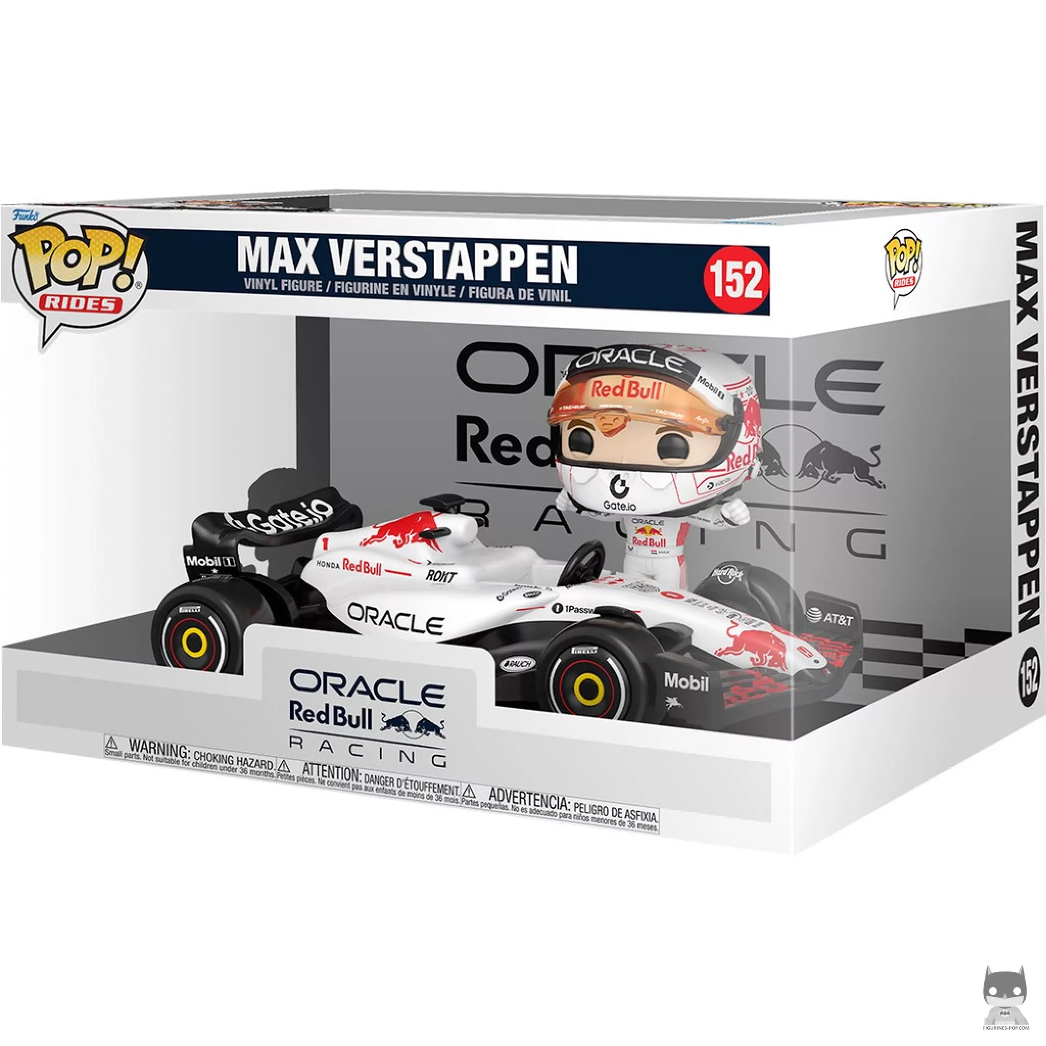 Figurine Funko POP Max Verstappen avec Red Bull F1 avec boîte