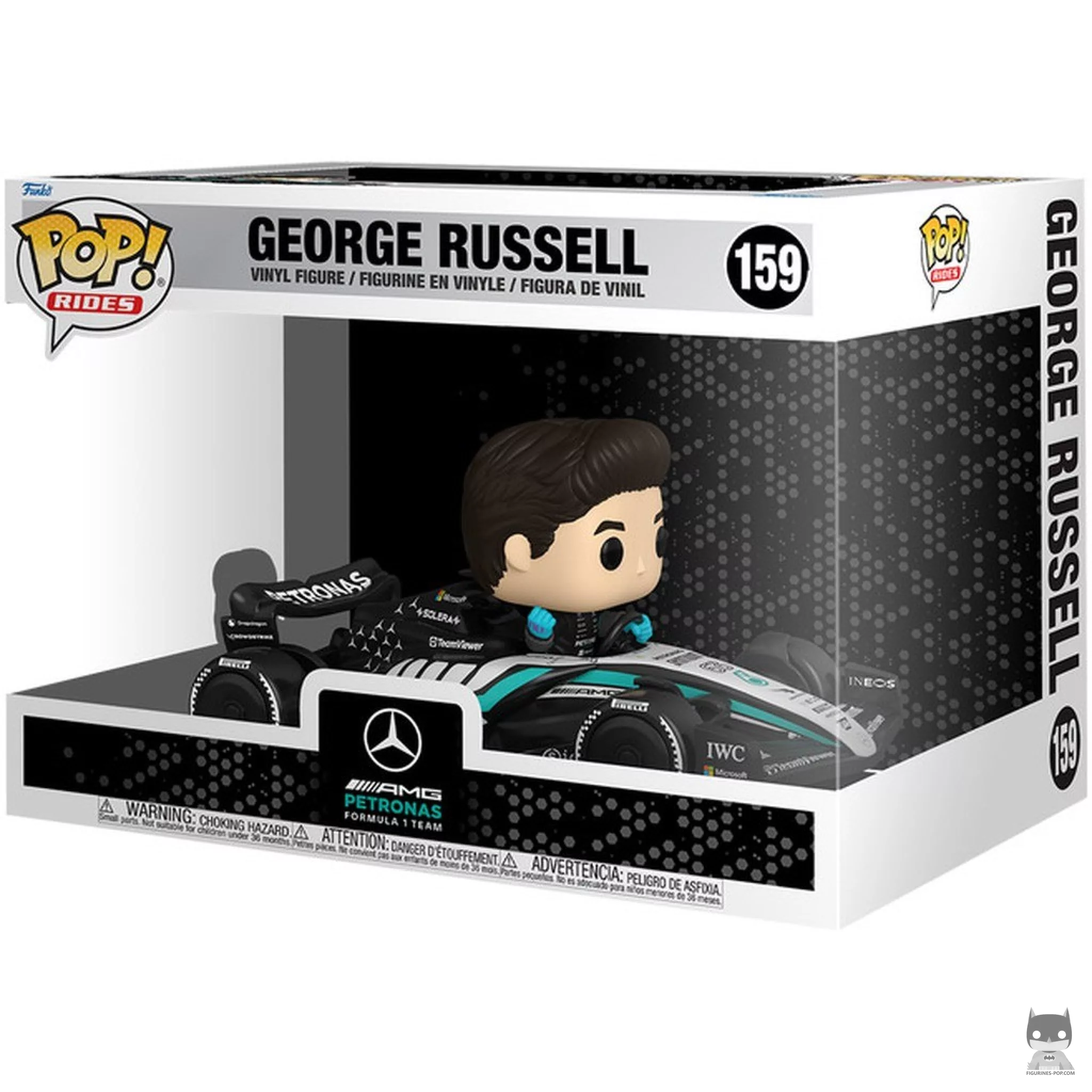 Figurine Funko POP George Russell avec Mercedes-AMG F1 avec boîte