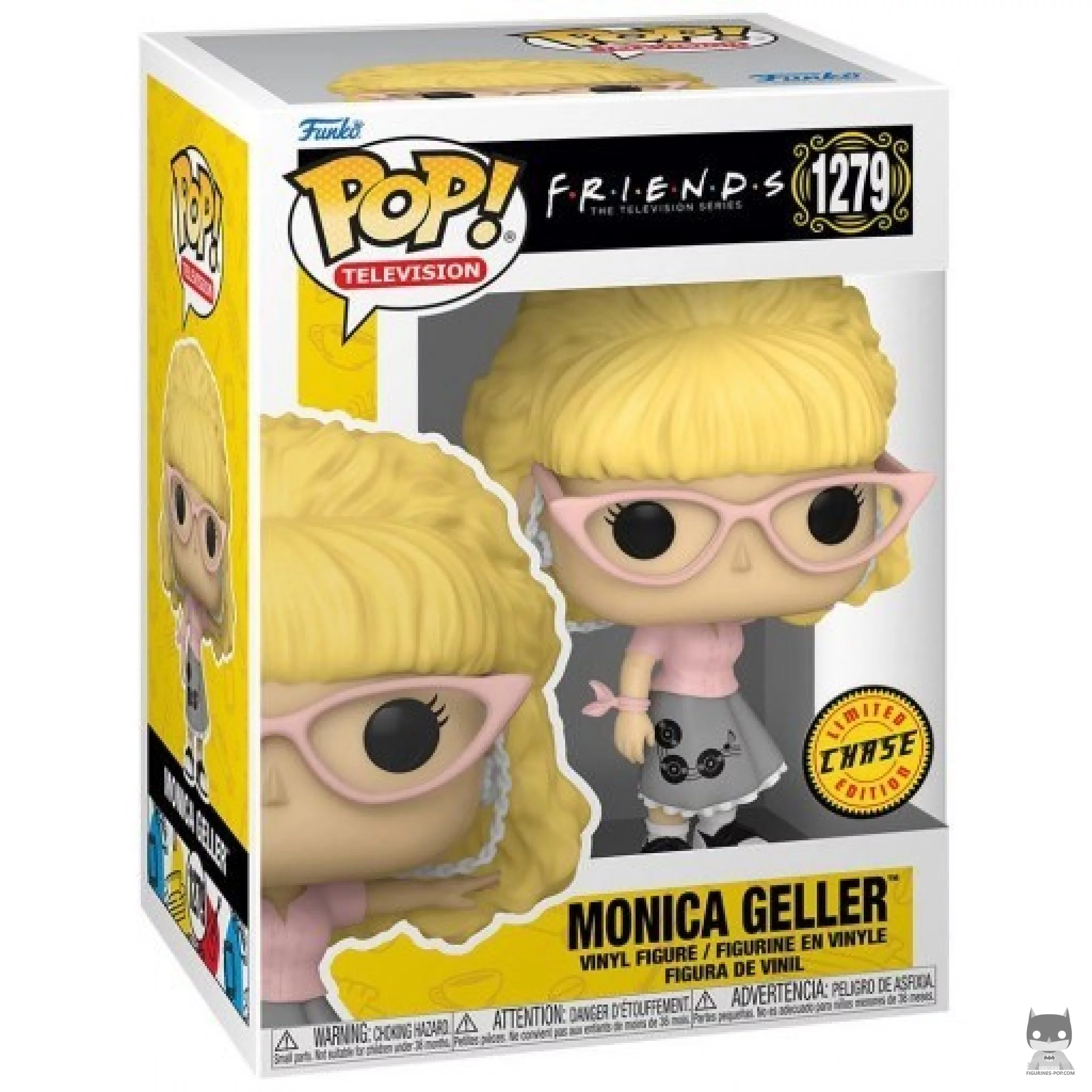 Figurine Funko POP Monica Geller Serveuse Rétro (Chase) avec boîte