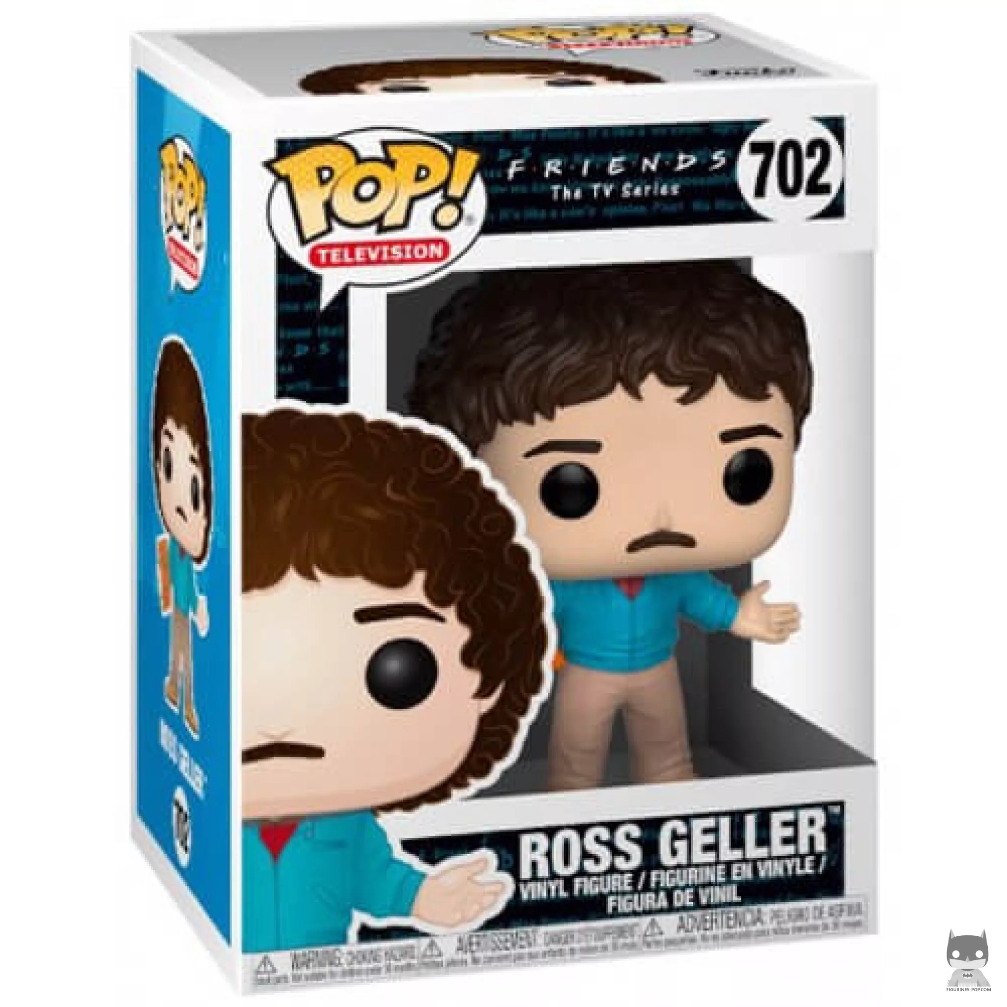 Figurine Funko POP Ross Geller (années 80) avec boîte