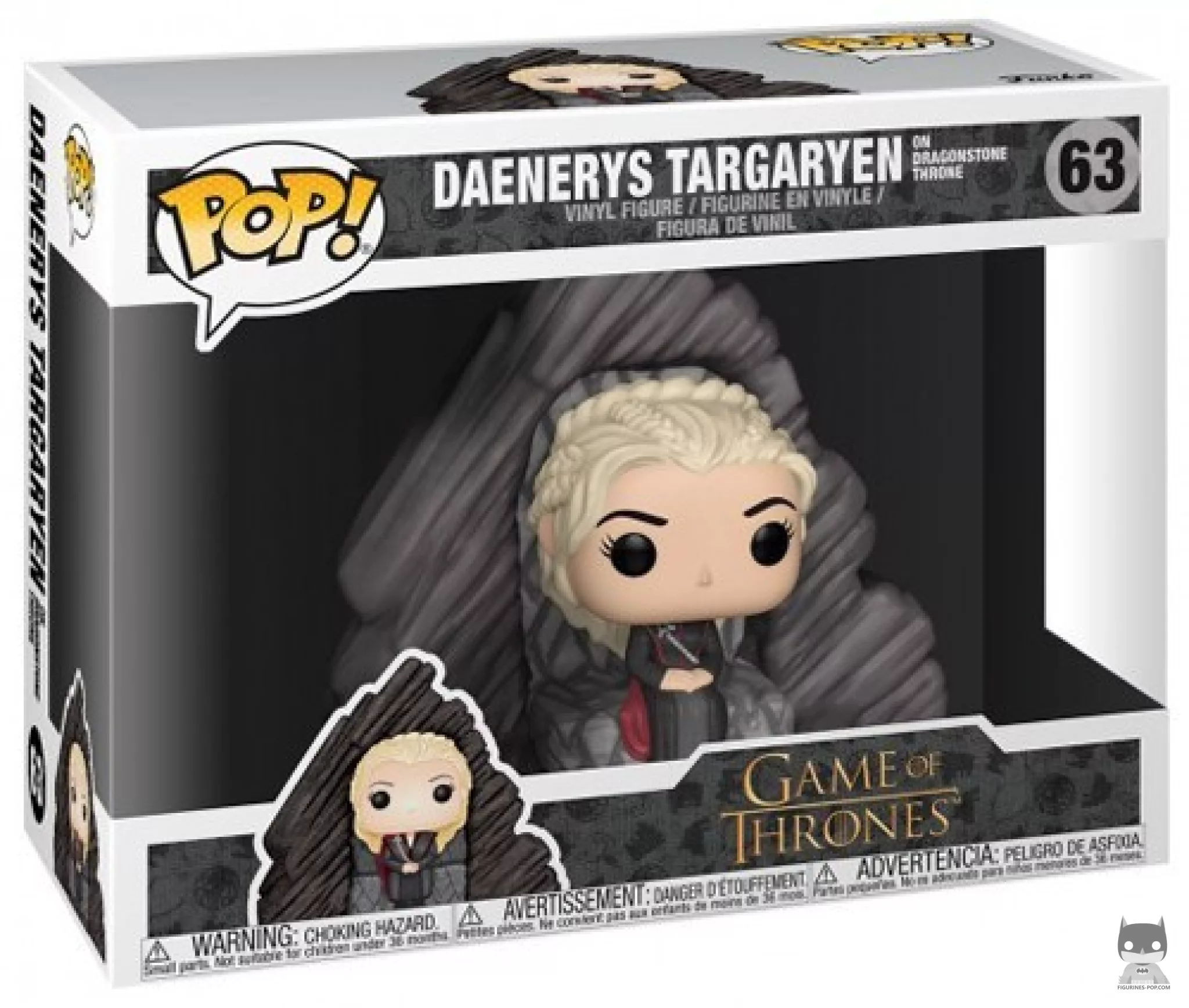 Figurine Funko POP Daenerys Targaryen (Dragonstone Trône) avec boîte