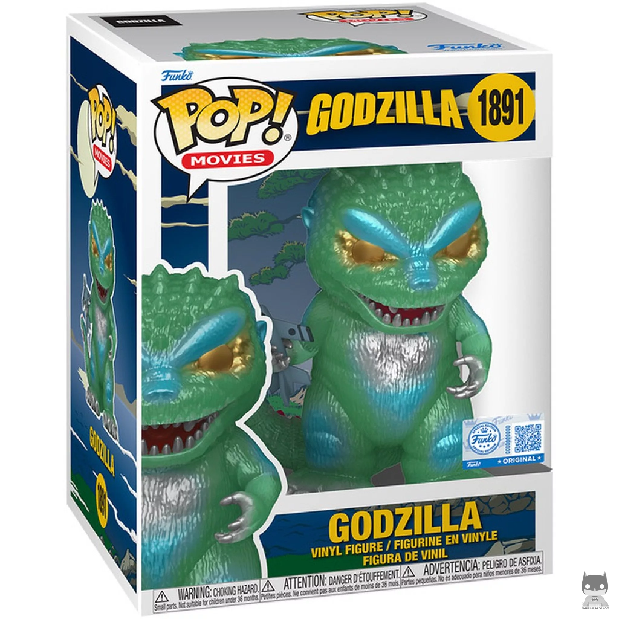 Figurine Funko POP Godzilla (Translucide Vert) avec boîte